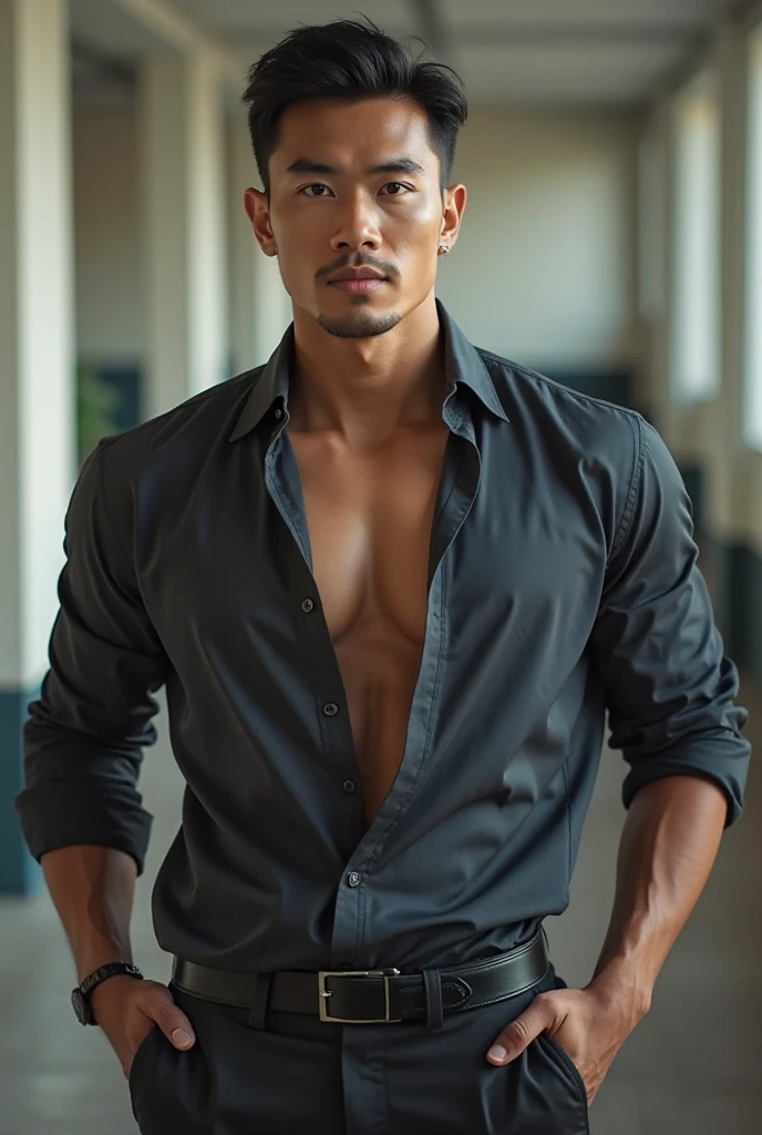 Jeune homme métis, très beau, cheveux et noirs bouclés, 15 ans, ressemblant à Rome Flynn, yeux bleu lagon, cheveux bouclés, style Rome Flynn, cheveux noirs bouclés, très belle, peau noire, Très détaillé, fond blanc, jeune, svelte, pas musclé, mince, en chemise blanche, de face, skin texture, cheveux courts
