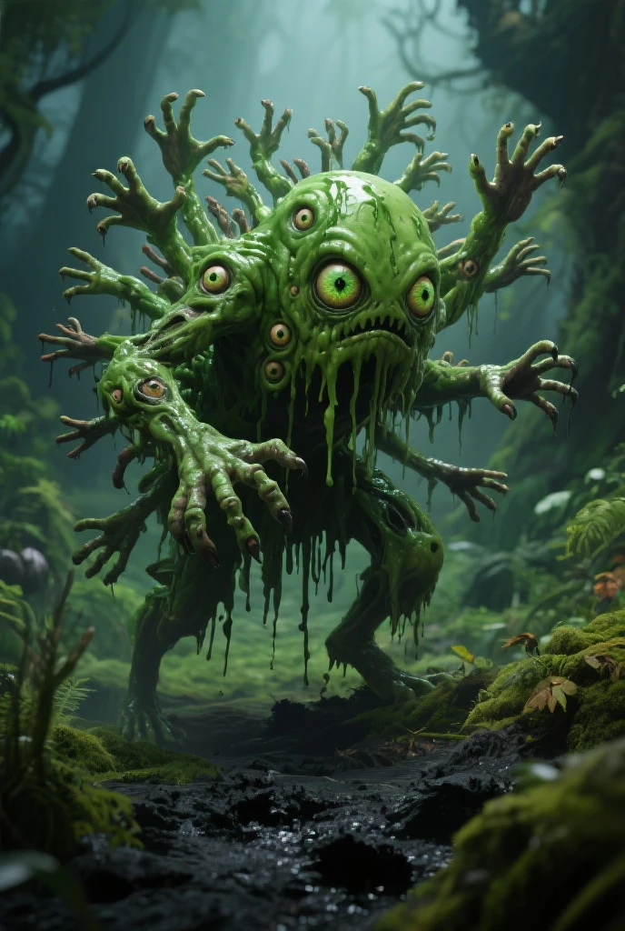 Zombie Hordes、Plants that attack zombies、Plants vs zombies、Apocalyptic scene with plants fighting zombies、A surreal landscape with mutated plants and zombies、A plant that preys on zombies with its long vines.、Strange hybrid plant and zombie creatures、