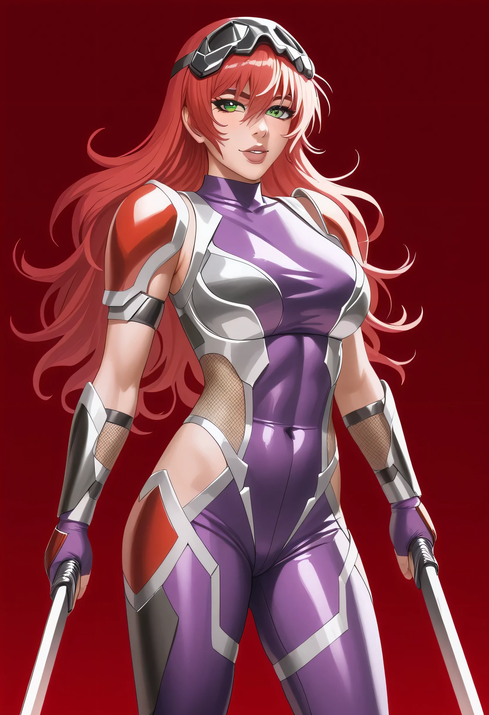 (masterpiece, best quality:1.2), cowboy shot, solo, 1 woman, ninja, female, beautiful, sexy, neliel tu oderschvank, long green wavy hair, sleek outfit, taimanin inspired outfit, darkness, wielding kunai, standing on top of a skyscraper, best quality, high resolution, 8k, dynamic lighting, rough texture, shadowing, absurdres, high res, ultrasharp, 8k, masterpiece
