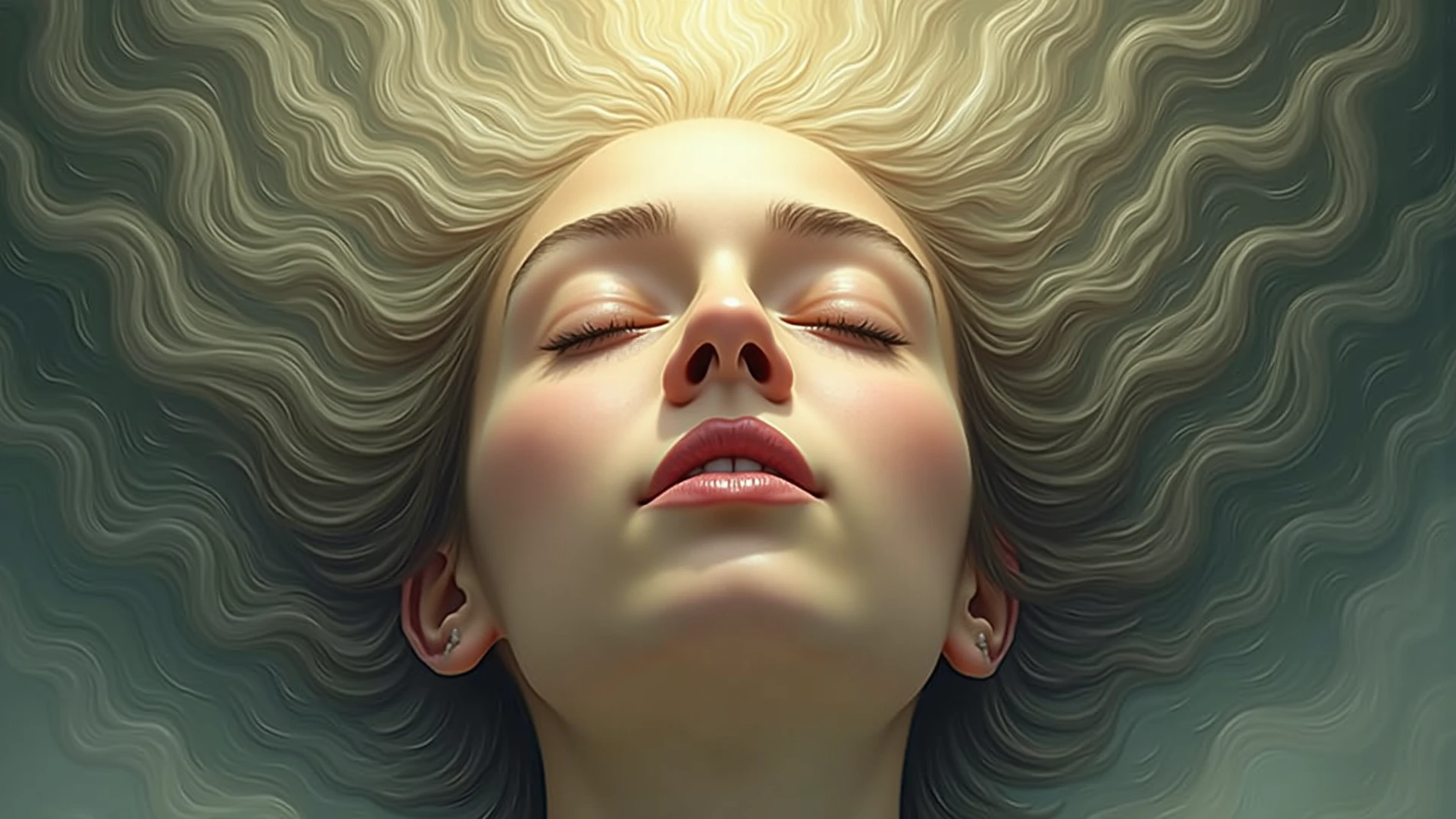Crie uma pintura complexa, inspired by the biblical passage of Creation found in Genesis. Retrato realista, symmetr, forte, Desenho intrincado, altamente detalhado, Pintura digital, Art Station, Arte conceitual, fluido, foco nítido, illustration, obras de Artgerm e Greg Rutkowski e Alphonse Mucha