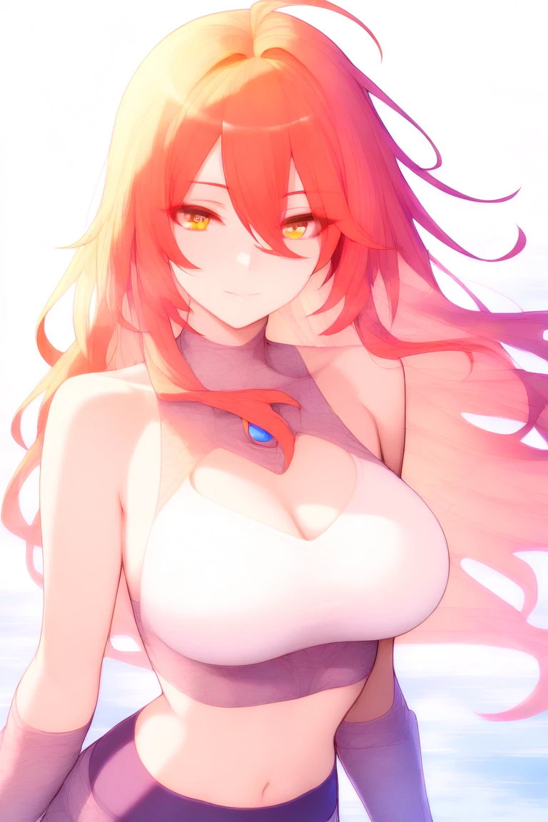 One girl, Fox Ears, lay, Orange Hair, blue eyes, collar, Face close-up, lay in the water, Wet Hair, (Hair hides), Intimate, gorgeous,Trace Light, Attention to detail,Digital Art, night, in love,Blushing, Anxious, cute, Sensual, Shadow, Contrast, Beautiful Eyes, kind, delicate, scalp, Vivid eyes, Messy Hair, Puffy, Out of breath, fruit