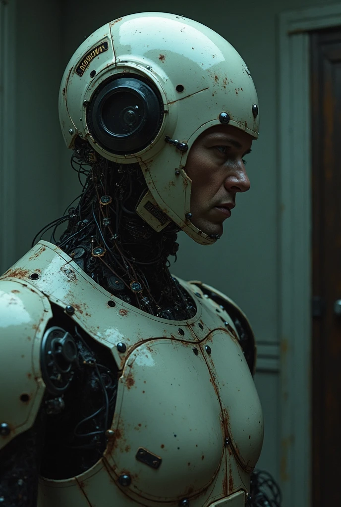 (Photograph:1.4), (realistic:1.4), (closeup 3d wide shot movie still:1.4), A real detailed promotional film still, ((1man, handsome, stubble, wide eyes, big nose, solo)), horror, daddy muscular bear, beefy, suspenders, blood dripping, menacing, from below, pov, dof, (blood explosion:1.3), leather, boots, bloody saw,
cyborg, (smile:1.1), (cybernetic hands and chest:1.4), leather jacket, red_sunglasses, looking at viewer, from_below, hero pose, standing, cowboy_shot, POV, fisheye, shot on Canon EOS 5D, ND filter, fill lighting, volumetric lighting, bokeh, in style of Josan Gonzalez, bottom_view, photo_from_bottom  cyberpunk street background, cinematic photography, RAW photo,  glowing, mysterious, otherworldly, serious, realistic horror, new wave french horror, alexandre Aja, pascal laugier, gaspar noe, Lars von trier, Serbian film, Antichrist, high tension, saw, hostel, tortureporn, Rob zombie, Robert Rodriquez, machete, Tarantino, movie still, 16mm, expired film, <lora:GIMOM-10:0.5>