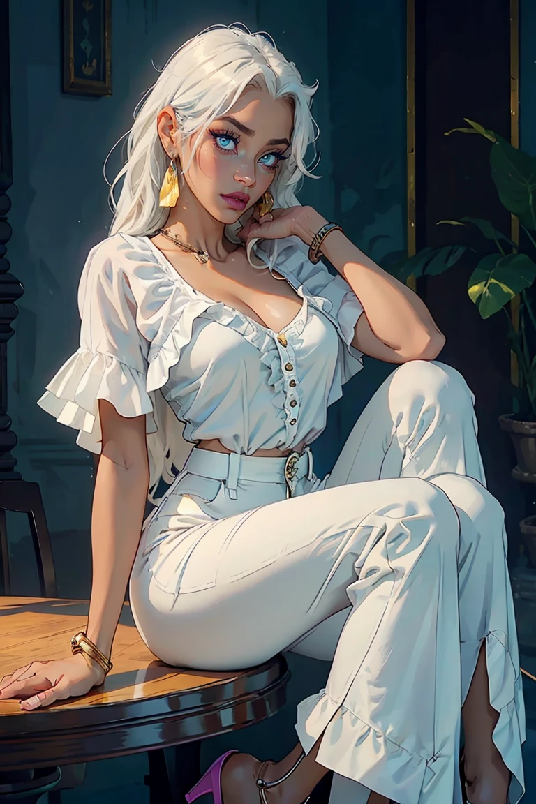 (illustration:1.3),Line drawings, Black contour line，1 beautiful woman in jeans, Lunette de soleil，sunhat， Best quality, Detailed details, Masterpiece, offcial art, Cinematic lighting effects, 4K,