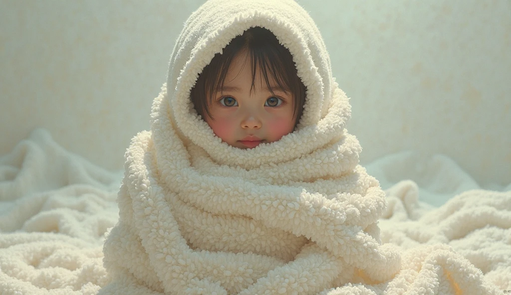 Create an GIRL with a small towel