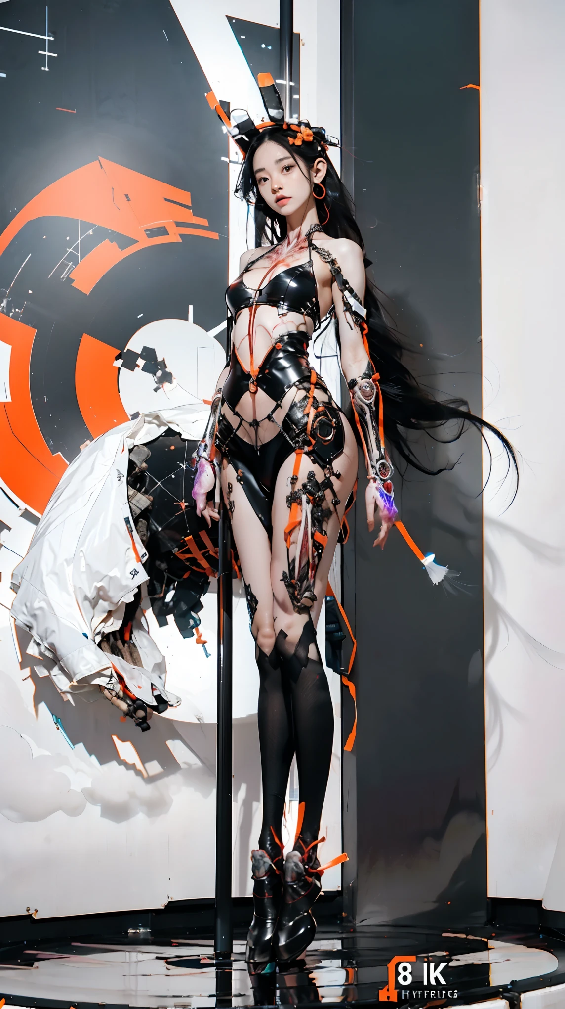 ((Create MaxZenArt!))_(((Little , , chibi, full-length, relaxed pose, standing, full-length)_(16+ years)))_(((Very beautiful small peach breasts, graceful figure, narrow waist, smooth hips)), ((long double braids, tight braids, long braid, braided hair, long hime haircut, dark hair, black hair, colored inner part of hair)))_(((purple_eyes:1.3) ), ((intricate eyes, beautiful detailed eyes, symmetrical eyes)), ((big eyes:1.5)),((red lips)), ((smile)))_(((Shiny skin:1.5, white skin, light skin: 1.5, white skin, shiny skin, very shiny skin, shiny body, reflective skin)))_(((Detailed face)), ((beautiful detailed lips)), ((sexy), (erotic), ( cute, kawaii), (nsfw)))_(((Eyeshadow, makeup, eyelid makeup)), ((side breasts)), ((open clothes, showing skin)), ((bare shoulders, black dress- lace)), ((black chiffon dress, very short)), (((tight-fitting, (black), sheer lace dress)), ((standing almost completely naked, with little clothing on)), ((tiny thong) ), ((1.1, black outfit, wet clothes, intricate negligee outfit)))_ (((Shy pose: 1.3)), ((looks seductively at the viewer, embarrassed smile, shy, sexy, erotic)), ((by center, scale to size)))_(((Rule of thirds, outdoors, overgrown)), ((dark background, realistic painting, digital painting, high quality)), ((dark background 0.5, decorative background, flowers ornament, skulls)), ((decorative dark background)), ((stunning white lilies, extremely unusual)), ((skulls)), ((white lilies - large stems)), ((sunset, golden hour)), ( (gold ornaments ornaments))_(((Top quality,8K,32K, masterpiece), (high resolution),(Photorealism:1.4))_(((Cool soft shadows), (warm contrasting light, vibrant theme, detailed ) ), ((high contrast, photorealistic graphics: 1.37)), ((digital painting, oil painting, wide wet brushstroke)), ((best quality, 4k, high resolution, masterpiece: 1.2)), ((ultra detail), (realistic, photorealistic, photorealistic: 1.37)).