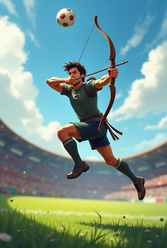 A detailed illustration of an ancient Greek athlete in traditional attire, competing in a discus throw. The scene should have an aged parchment background, capturing the dynamic movement and the historical context of the athlete’s attire. all depicted in a sepia-toned, artistic style.