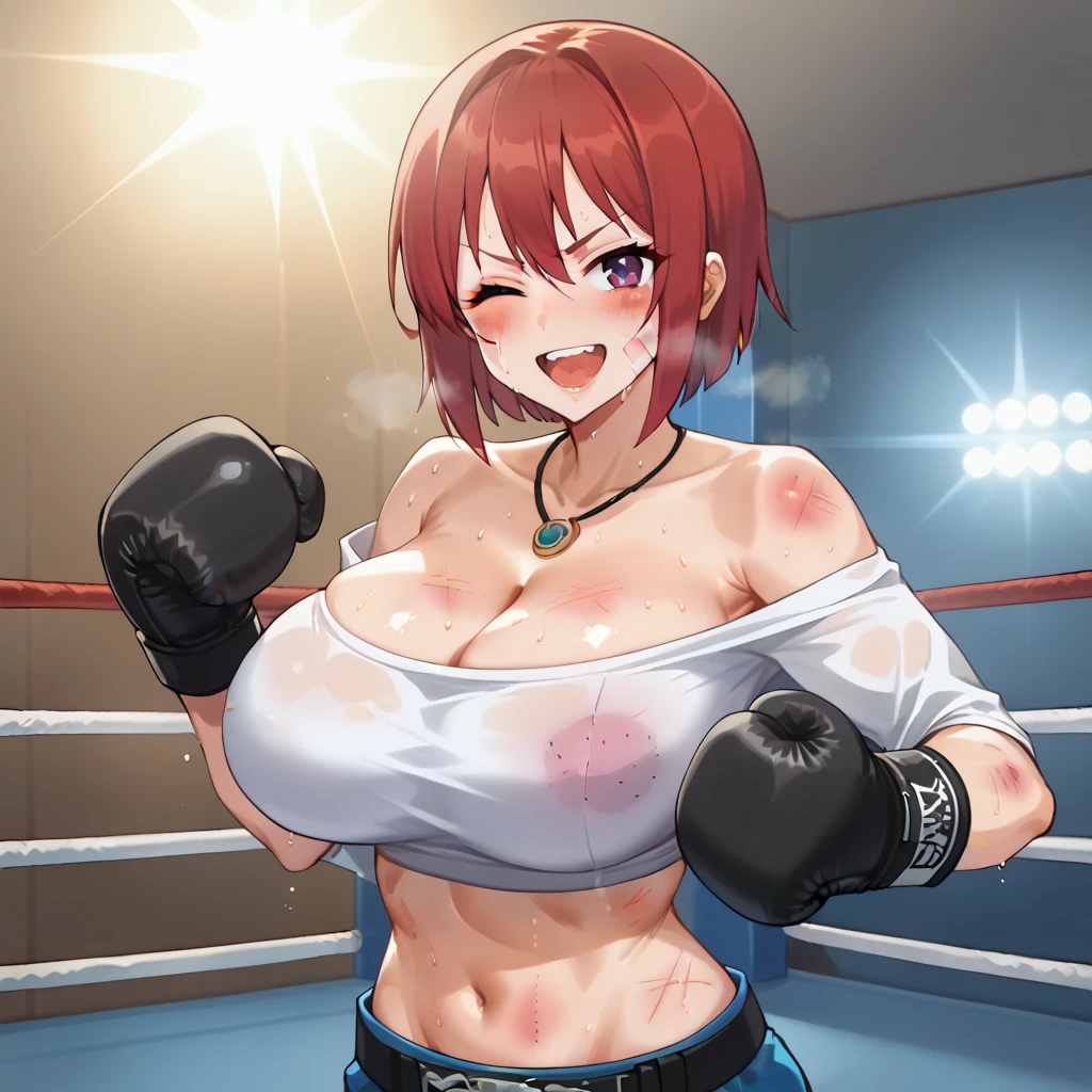 Two beautiful idol mixed martial artists having sex in the ring。Sweat。muscle。six pack。naked。gushing breast milk。gushing tide。Climax。acme。ecstasy。pleasure。