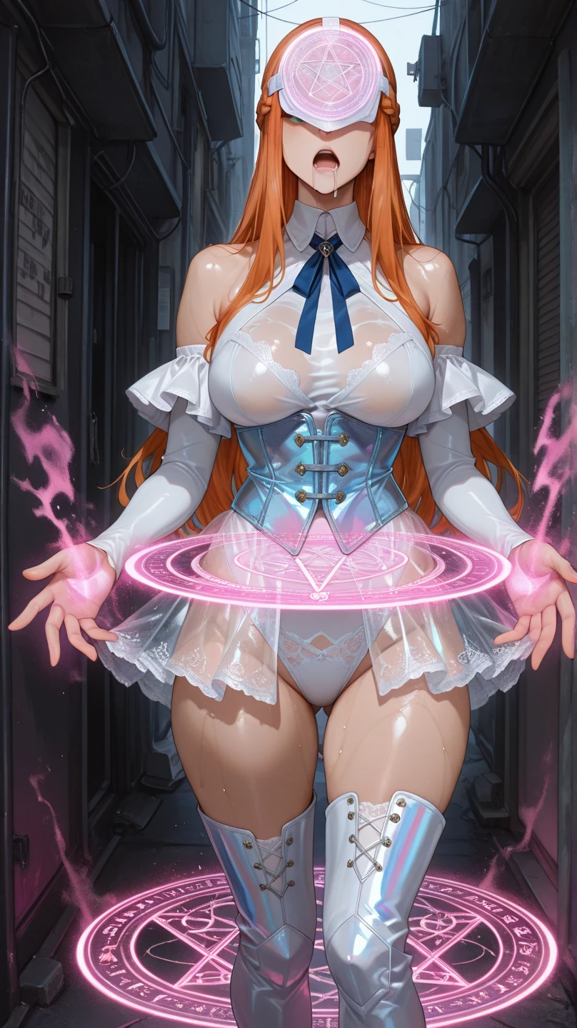 (sex:1.6), (masterpiece), (best movie quality), ((extremely detailed)), ((A beautiful woman being fucked in the cowgirl position)), (very detailed settings:1), (The Captured Goddess、Name is「Nemo」), short blue haipink, (eye+yellow+pink:1.4), (multicolopink eye+heterochromia), ((「Nemo」While getting her genitals wet、Having sex with a man in the cowgirl position「Nemo」)),「Nemo」Has a beautiful, large breast and a beautiful, small nipple., (Around、The best masterpiece inventions of research are placed in a disorderly manner.), ((where you are now、From the year 3600, run by an evil organization in Japan.〜State-of-the-art laboratory for scientific research up to 3900)), ((「Nemo」A thick white mess comes out of the female genitals of々The new liquid is、It has very sticky yogurt-like properties.、It smells like a flower garden、sweet like honey、It has the power to heal wounds、「Nemo」can be manipulated freely、Can also change matter)),