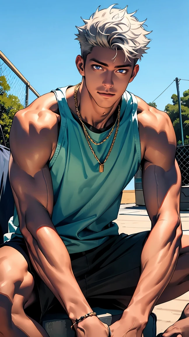 Peter Pan examines the buttocks of a 20-year-old Brazilian boy, wearing tight sweatpants with a protruding convex codpiece. Muscular, with round, firm, perfect buttocks, Aesthetic, erotic, beautiful