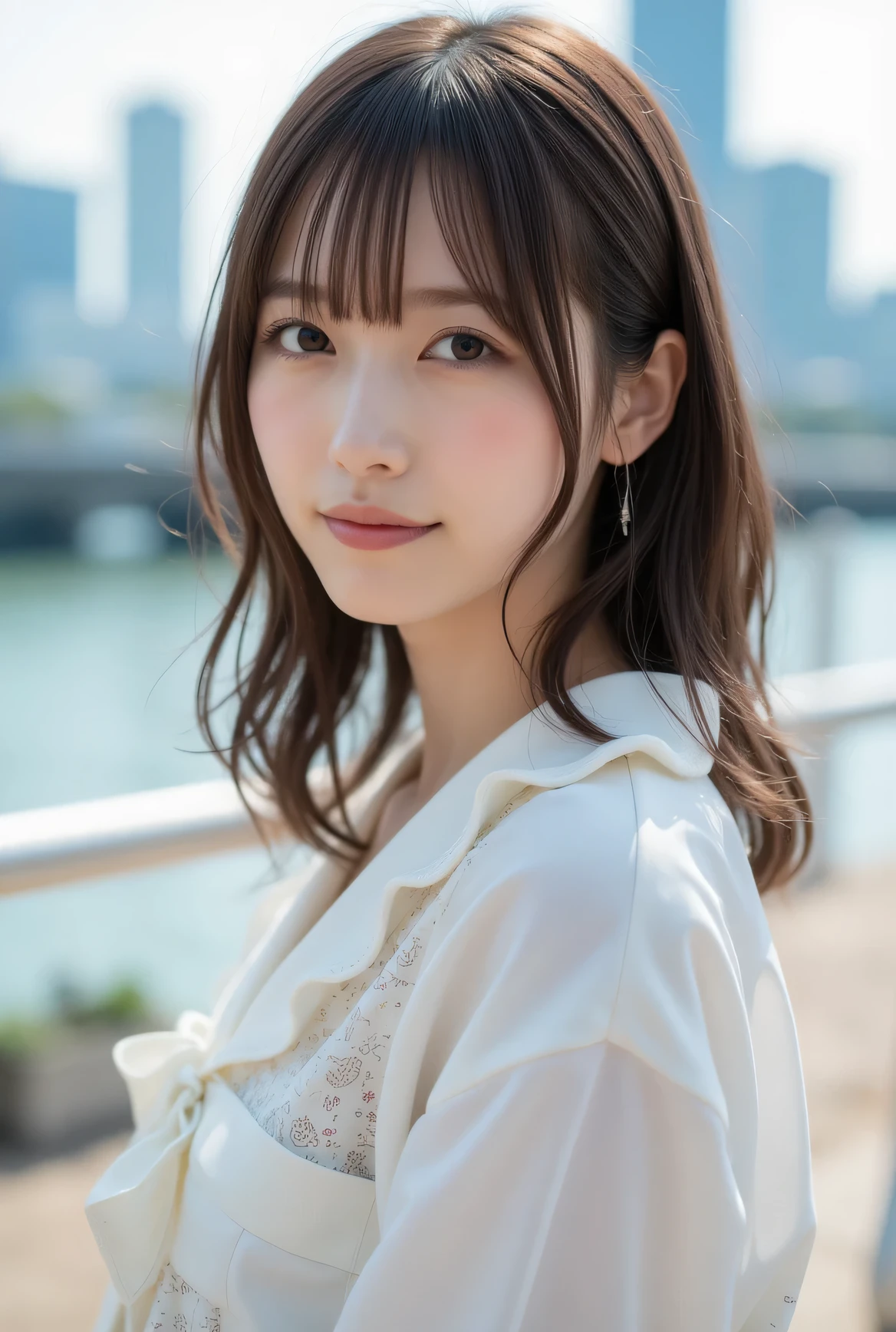 commemorative photo at a park where you can see the ocean、 in 8K,Best Quality:1.4, 超A high resolution:1.5, (photorealistic:1.4),masterpiece:1.2,(top-quality:1.4)、Raw photo、1a japanese girl、Cute、 (RAW Photo:1.2), (photorealistic:1.4), beautiful detailed girl surrounded by thugs, ((very well detailed eyes and face, beautiful detailed eyes, very detailed face、smiles)), high resolution, very well detailed, Highest Quality, masterpiece,(((white blouse))), great, fine details, Highest Quality, 1 girl, ((dynamic pose)), ((Pantyhose), (Pantyhose and legs)), (Shy smile:1.3), Smooth skin、30-years old:1.5、Beautiful black eyes、natural skin textures:1.3, realistic eyes and face details、 (Brown medium hair),、middlebreasts、angle from below repeatedly calling Iku、Summer Day、 beautiful feet、A date with her、miniskirt、full body shot、Nogizaka