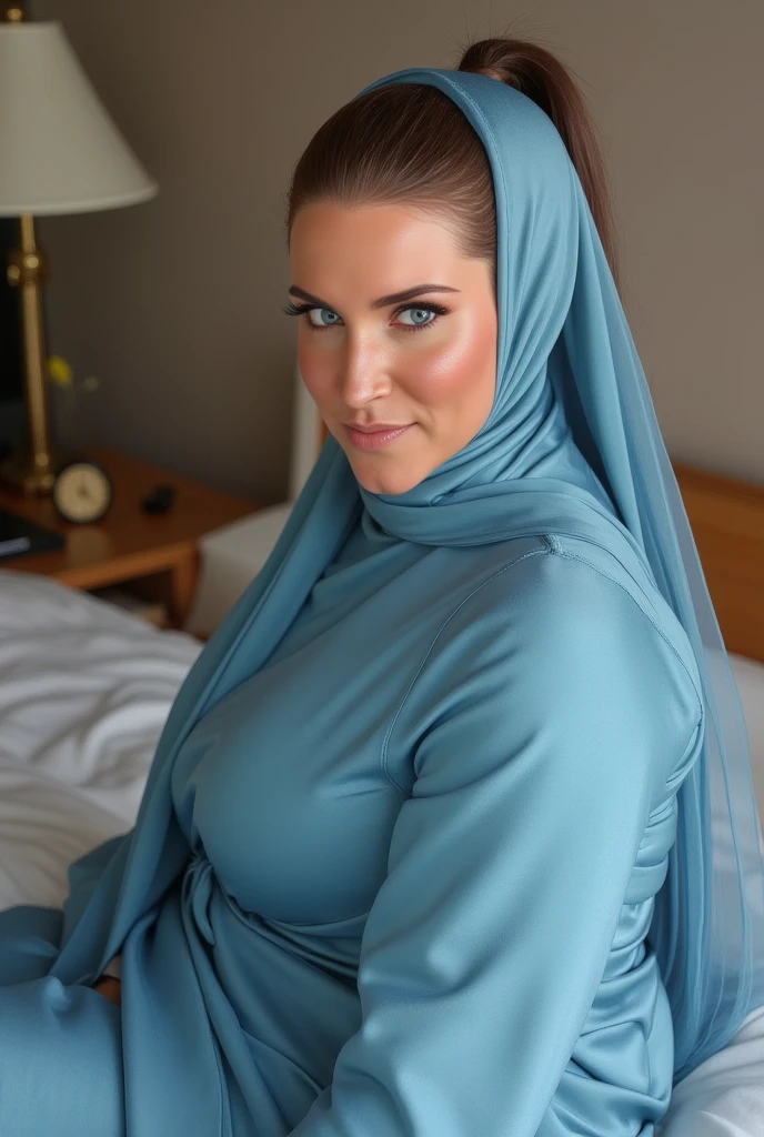 Huge tits angela white, pink latex hijab shiny oiled tits, nipples, lipstick, buxom, clouds, sky, angel wings