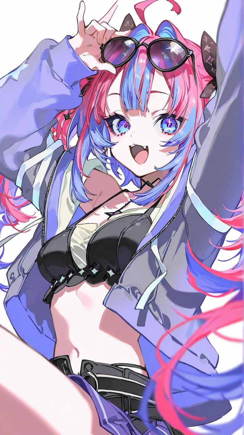 rainbow colored hair
