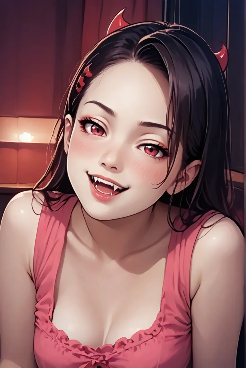 1 woman,Red clothes,masterpiece,close up,Looking at the camera,blush,Smile, Detailed fingers, Beautiful hands, 1 woman, brunette color hair: 1.1, Super detailed face, Delicate lips, Delicate eyes, Double eyelids,Whole body 1:1,Huge Breasts,Komono