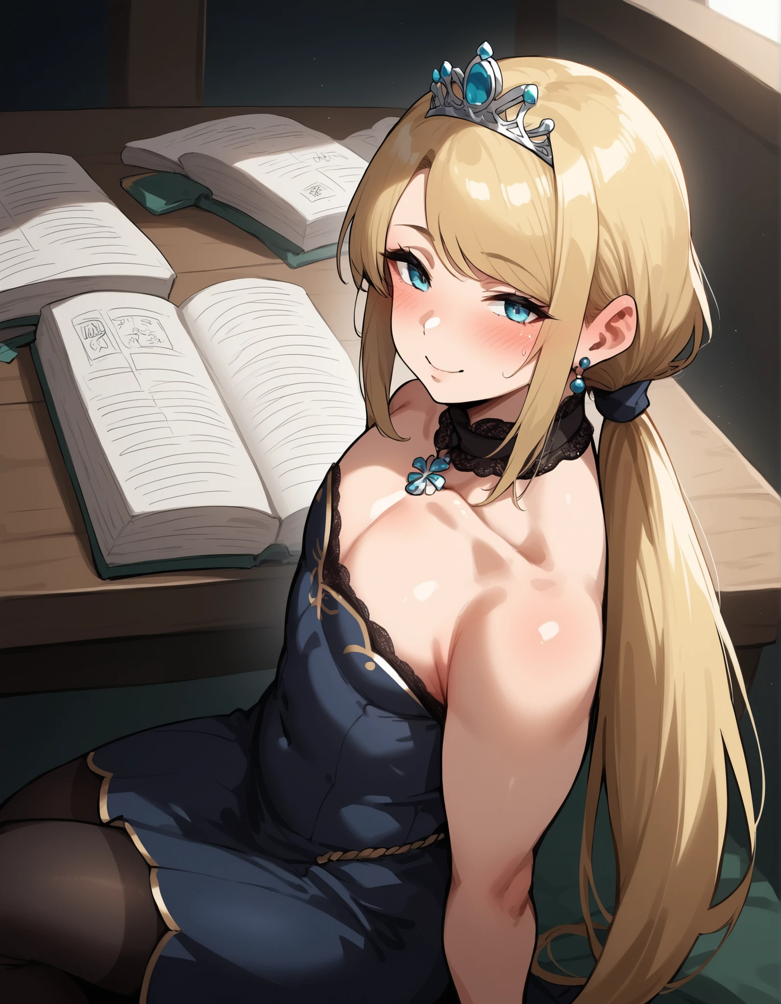 score_9, score_8_up, (candydoII boy with milfy slim sculpted body), puffy thicc man-chest:1.2, puffy chest, solo sugar femboy w/ mature body, (anime mature femboy with pale-blonde smooth-straight mid-long hair with swept bangs:1.2), (mom style loose low ponytail), masterpiece, best quality, (taken from dynamic masterful angles:1.2), anime moe artstyle, well-toned waifu, (mature extremelybeautifulfemboy with lean perfection abdomen:1.5), in royalty kingly study on matter of state with older ugly fat ojiisan council men, (ample littIe femboys natural smaII puffy thicc man-chest), Curvy body, (thick fleshy arms), oh my god that arms are so sexy!!, Hd eyes, BREAK, Half body photograph of a cute and attractive erotic femboy in a secluded indoor kingly royal dining hall ::3 dinner royal party, form - fitting sleeveless bare-shoulder strapless Bodycon nightclubing party mini bodycon with cleavage that accentuates his perfect body ::2, bodyconian, lace collar, strapless, bareshoulder sleeveless, prince crown-tiara, fixing hair behind ear, sitting on royal chair by the royal table - arm on table hand supported cheek, with ugly fat older ojiisan men in background settings, femboys an effeminate-prince attend to paunchy noblemen to chat, wide view, full of men baclground settings:1.2, ugly fat old man huge veiny girthy flaccid cock leaking cum on book, (man hugging and fondling femboys erotic puffy flat man-chest), BREAK, Photograph captured using a Canon 6D Mark II with an 85mm lens at f/ 4 and ISO 100 ::3 Glamour shot, award - winning photograph, sharp focus, dynamic lighting ::1, from side, half body high angle cowboy shot,