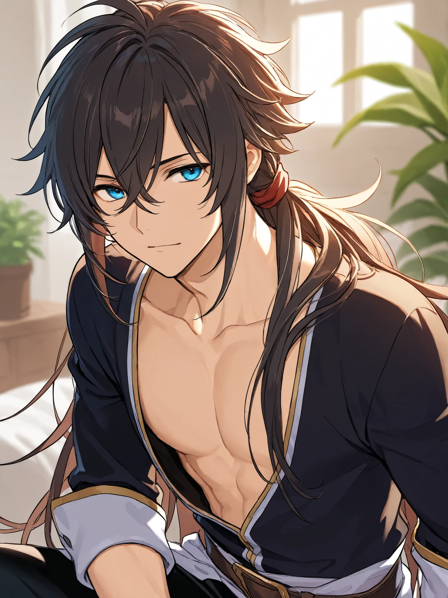 Masterpiece,very aesthetic,1boy((,zhongli)),solo,long hair in low ponytail,yellow gold eyes,male_focus,mature male,face_focus,nude,nipples,penis,narrow_waist,gentle,wise,bangs,nsfw
BREAK
illustrated by (guweiz:0.5) and (dsmile:0.35),cel shading,slim face,masamune shiro, casimir art
BREAK
Steamy hot springs, gorgeous fantasy aesthetic, rich vivid color
BREAK
elysian realm,osmanthus,floating petals,detailed key anime art, depth of field, cinematic lighting, ray tracing, UHD, high details, high quality, award winning, super detail, (best quality,4k,8k,highres,masterpiece:1.2)