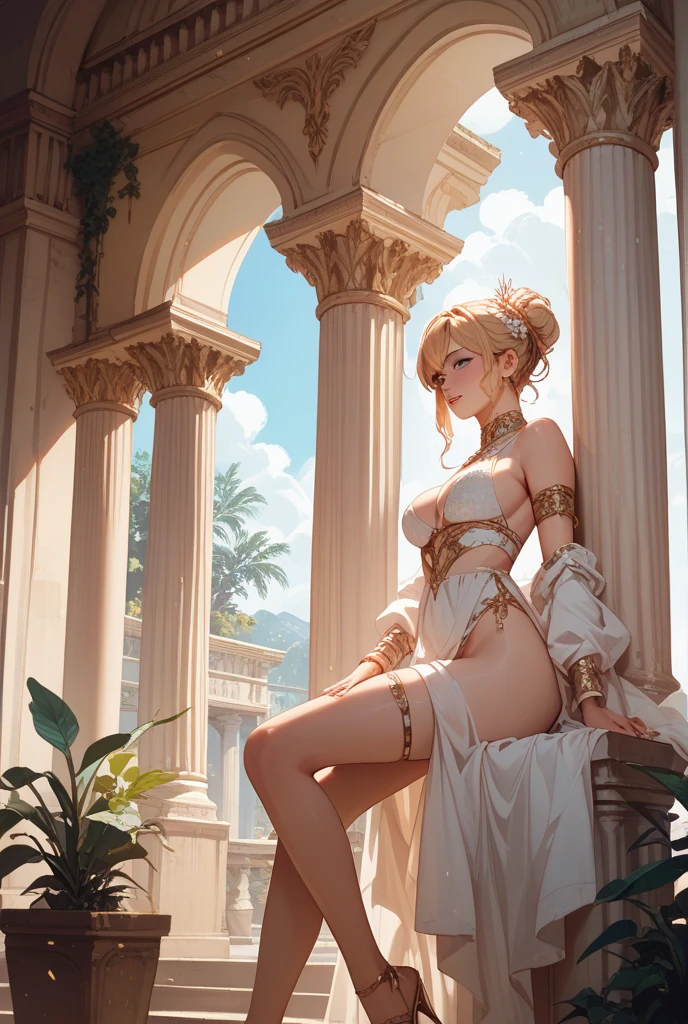 full female body, (masterpiece), best quality, expressive eyes, perfect face,girl sitting on steps with thighs apart showing vagina, close up of full body of a girl, front view with legs spread and vagina visible, vagina exposed, beautiful goddess sitting on pedestal, front view with legs apart, body full feminine, best quality, masterpiece, ultra high resolution, (photorealistic: 1.4), raw photo, 1 girl, bare shoulders, sexy pose, naked girl, beautiful pubic area visible, pink breasts, small breasts visible, tattoos on the naked body, (expressive eyes, perfect face, {{{Masterpiece}}}}{great anatomy}, good anatomy, {accurate anatomy}, {{perfect anatomy}}, realistic, beautiful Caucasian girl, detailed background, detailed face , realistic face, overexposure, {{hyperrealistic}}, full body, love, devotion, beautiful lighting, warm lighting, cinematic shot, depth of field, iridescent, illustration, light smile, closed mouth, no panties, no bra, vagina a the view, floating bed in the pond, floating antique clock, lamp, lantern, night sky with storm, full moon, extremely soft and fluid paint, 3D liquid paint, 3D fractals, silver and bronze metallic colors, light particles, dreamy, 3D soft relief, bright sparkles, dreamy glow, dripping paint, full body, big buttocks, splash effect, sea, fluid, 3D fractals, dreamy glow, oil painting with strong strokes, dripping paint, night sky with storm, full moon, large foamy waves, floating bubbles, long silver hair fused with water, wet skin, ancient temple with columns, beautiful woman in the foreground, girl seen from the front, girl seen from below, wet skin, tattoo mandala and flowers, interior of ancient temple flooded with water, night light, interior of ancient temple flooded with water, tattoos of mandala and flowers on bare skin, girl sitting on pedestal showing vagina, girl sitting on wall with thighs apart showing the vagina, illuminated face, radiant face with areola, feet submerged in transparent water,