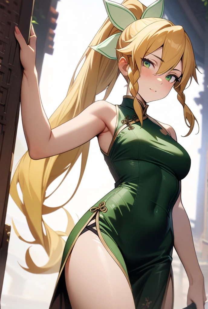 Super detailed、Highest quality、Best image quality、masterpiece、8k、(Rear View:1.5)、(Cammy)、Cowboy Shot、(shoulder-length blonde hair、Medium Long Hair)、(laugh:1.3、Open Mouth) 、(cheerful)、(tareme)、(tareme)、(big eyes)、(Beautiful shining eyes)、(High Detail Anime Eyes)、(puffy eyes)、(Big Tits:1.5)、((SFW Huge Body))、(Green high leg leotard、thigh-high socks thighhighs)、(Fighting Pose:1.5)、hat