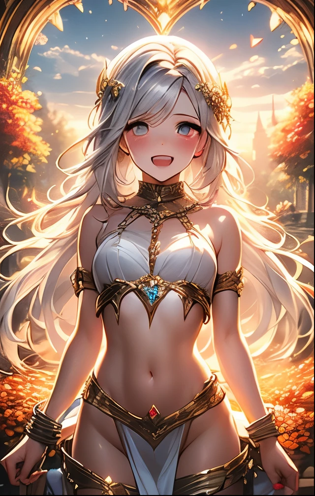 (((SFW、Highest quality、 first class masterpiece 、normal body 、32k、detailed face、super precise、normal hand、5 fingers、Highest)))、Beautiful Girl、Silver-white hair、long hair、beautiful breasts、slender、 slim、Petite、clear、Pretty Otome、Young、cute、Timid、Fair skin、Magical Girl、Tattered, racy, ultra-thin skin, transparent, silver, transparent costume、 clear body line、 Navel Exposure 、handcuffs、Chain lead iron collar、A lot of chains、restraint、The Fall of Slaves、slave stamp on lower abdomen、Heart tattoo on navel、Photorealistic Womb Tattoos、Nippleclamp Chain、Embarrassed, blushing, slightly crying, watery eyes、collar to hug your husband、handcuffsrestraint、 can't go against it、masochist、Pleasure Fall、Estrus、A Hee Face、open your mouth and stick out your tongue、salivates、It feels like it's no good、orgasm、falling、and swear obedience、I bow down in front of my husband、Sex Slavery Declaration、Pleasure Smile 、「 ah 、Please love me even more、Make me feel so good」、mellowy face 、 Prodigal Face、Heart Eyes、eyes are hearts、heart on eyes、Staring with Your Eyes as Hearts、absolute obedience、「I、I'm your husband's eternal female slave」