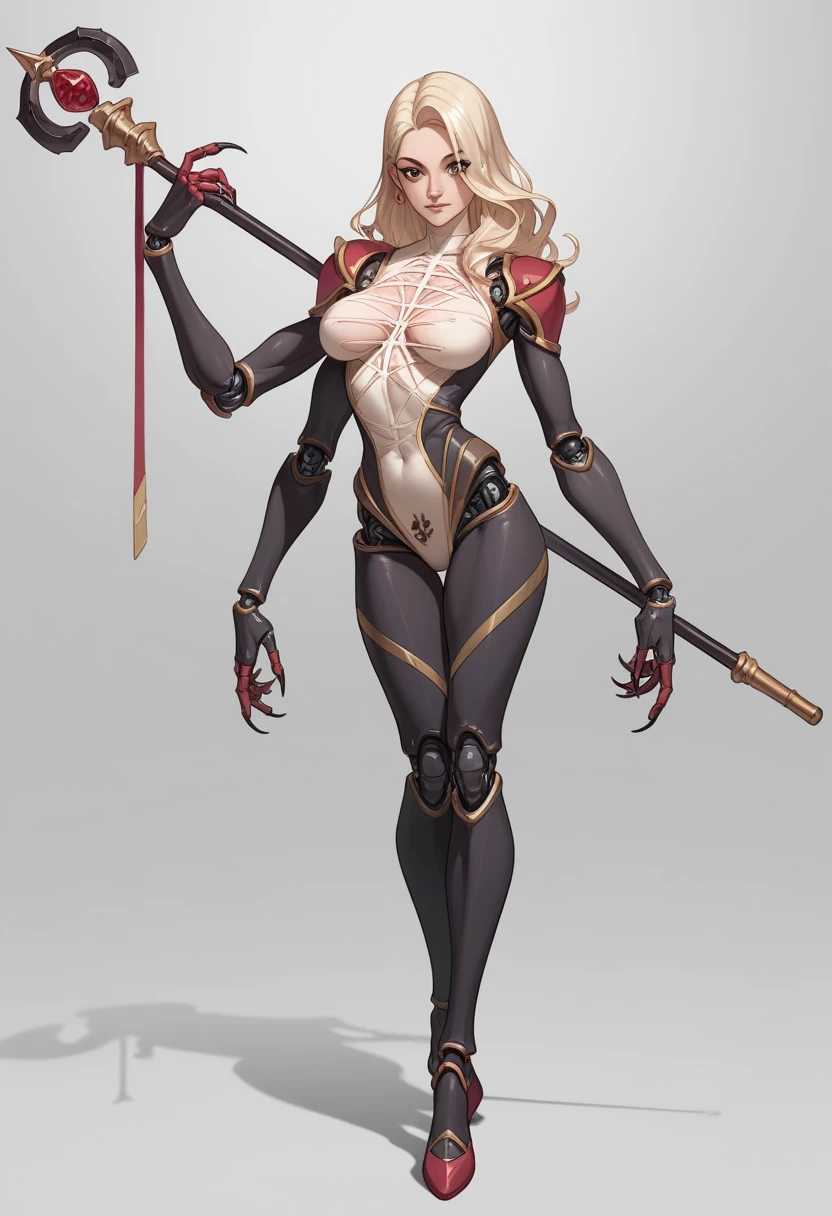 (best qualityer))), (((manga strokes))), woman with a black alien armor, (((girl with red crown))), (((Demon tail))), metal panties, medieval albino girl, Barbed wire garter belt, breasts covered with a wave-shaped metal breast protector, Curly white hair, long ribbon-garter, chains wrapped around the arm, metal gloves, great sword, medieval castle, fitness body, blood, nude belly, coxas nuas (((manga style))), violent, Manic, slenderbody, thin but strong, perfectbody, armor black, ornate metal sleeves, intricate visual com um castelo medieval enorme, ((( sculptural body ))), (((1 girl))), garota de 25 anos com perfectbody,,Beautiful and well-groomed face,muscular body:1.2,solid color detailed jacket, (Head to thigh photos), Complex equipment, (((standing alone))), pirralha violent, ((())), sexly, pose de atitude, work of art, post-apocalypse, (((manga style))), bounty hunter, violent, Manic, the way you want, slenderbody, thin but strong, perfectbody, roupa moderna, advanced technology, neon, sleeves with vertical striped pattern, intricate background, (( cowboy shot )). intricate visual