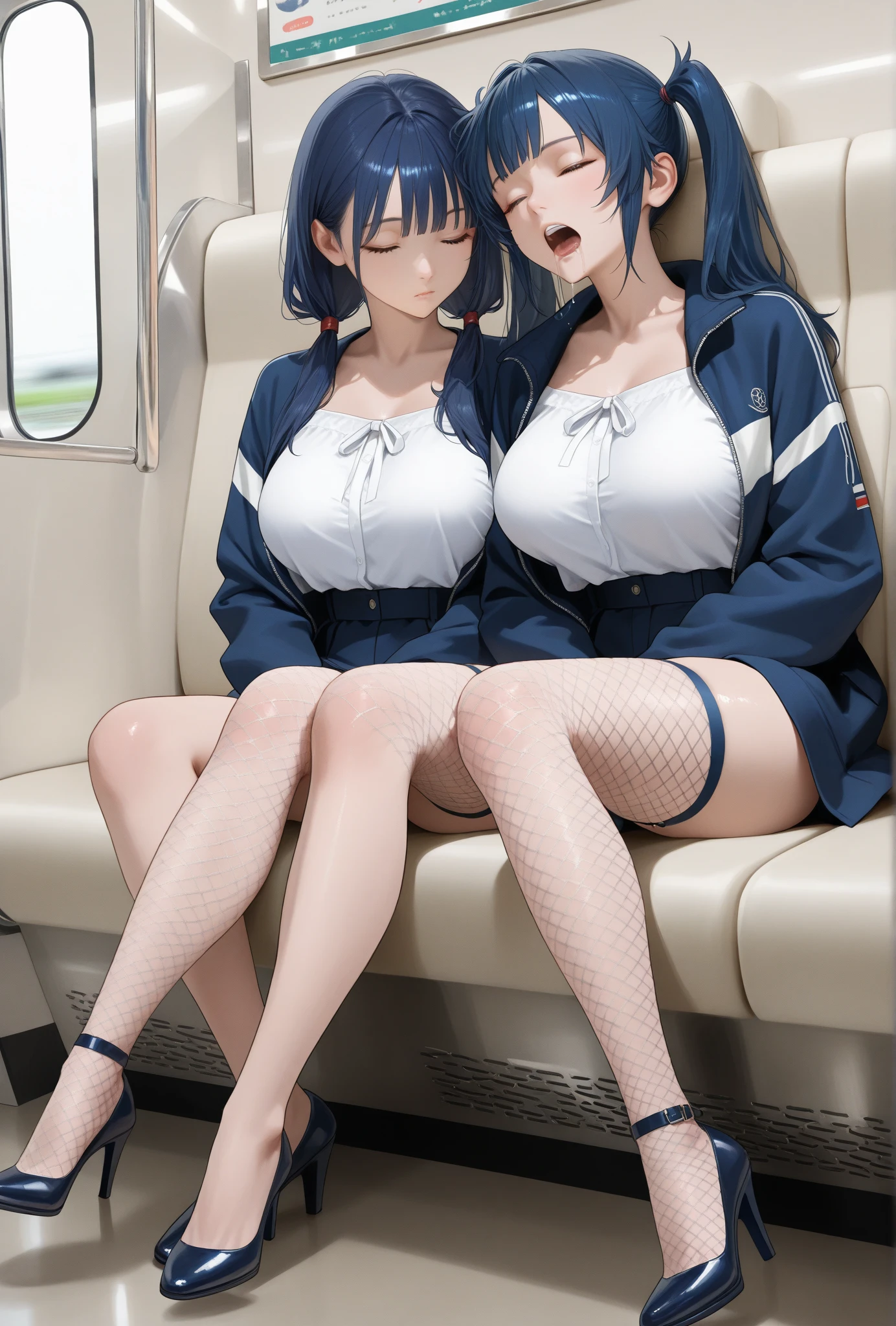 (Droopy eyes, sleepy, Realistic Skin, Angle from below), (((Straddle a 1m high aluminium bollard to smash your panties))),((Top Grade)), ((masterpiece)), Perfect Anatomy, Pitchley Suit, (Big Breasts: 1.1), Adult female, plump nipples, One Piece Tennis Dress Uniform, Sobbing, See through, Knee-length, white, Panty shot, ( Vaginal: 1.2), Beautiful cat, In the ass, take a train, crowd, Monitored, (G-string: 1.3), sitting in a train seat, Open your lips , Leg spread, outside, Put your hair up, Sleeveless,Sweaty,A perfect smile, (Perfect Anatomy, Anatomically correct, Highly detailed skin), Cute and symmetrical face, Perfect Face, Perfect Eyes, Perfect Fingers, Five Fingers, ((Hairstyle,Inner Color,money,Bobcut))take off your clothes,Clothes are open,((Large Breasts)),mini skirt,Sexy Breasts,(((Surrounded by dirty old people,I was grabbed by the shoulder,Clothes are pulled)))((Frightened expression,Disgust,))