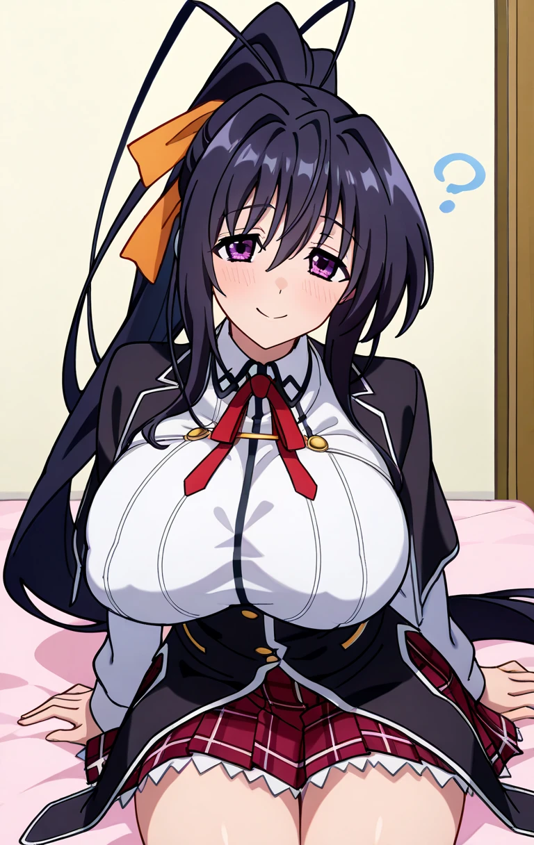 homura akemi, huge breast, golden bikini, curvy, resting in bed, full body