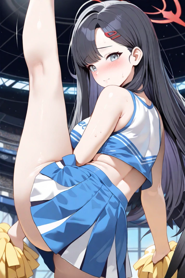 Bleachers Cheerleaders Sex with men Penis insertion Cramp Dirty eyes, cool expression, blank expression, double V sign, wet crotch、Love juice, climax, legs shaking、A lot of people with semen overflowing from their pussies