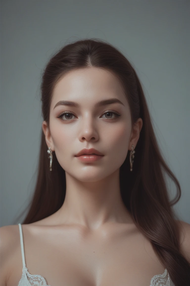 (best quality,4k,8k,highres,masterpiece:1.2),ultra-detailed,(realistic,photorealistic,photo-realistic:1.37),(1girl),(18years old),((irene1:0.5)),((facial portrait:1.2)),(sharp focus:1.5),pearl skin,(skin pores:1.1), extremely detailed face and skin texture, (skin texture:1.1),black hair,tall and slender body,(192cm tall),perfectly toned shoulders,graceful posture,strong and defined muscles,flawless skin,embodying elegance and beauty,beautiful detailed brown eyes,beautiful detailed lips,lovely dimple,extremely detailed eyes and face,longeyelashes,cleavage ,((wearing a  (red) strapless dress)),vibrant color,simple background,professional photography,extremely detailed and realistic clothes,(colorful),