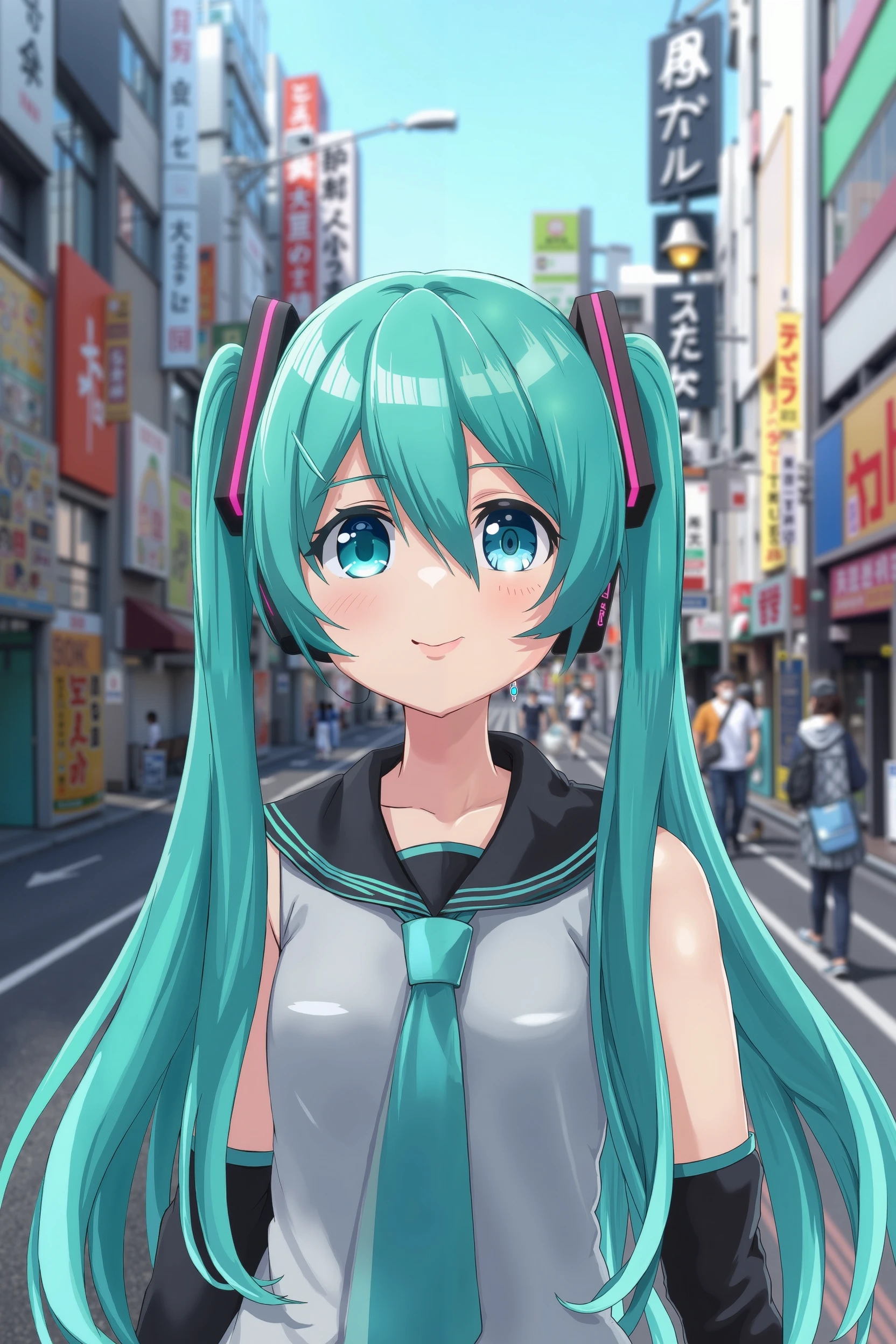 Anime Mistakenly Enters Reality,Two-dimensional characters appear in the real world,Hatsune Miku,appeared on the streets of Shinjuku in the real world
