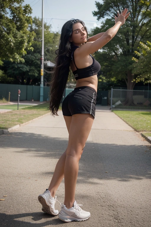 nsfw, 8k, RAW photo, best quality, ultra high resolution, photorealistic, realistic photo of skinny ebony girl student, (ciara harris), (skinny ebony girl, 20 years old girl, most beautiful ebony girl in the world, slim face, dark skin, black hair, (pnytail hair), ponytail), in college campus park, fountain, bright light, (full body picture), (sitting nude on the park bench), ((seductively sitting pose), ((spread legs), open legs), ((nude, naked, nude vagina, shaved vagina)), ((looking up), closed eyes, open mouth), (having an orgasm, orgasm face expression, squirt), High Detail, Sharp focus, (bright light)