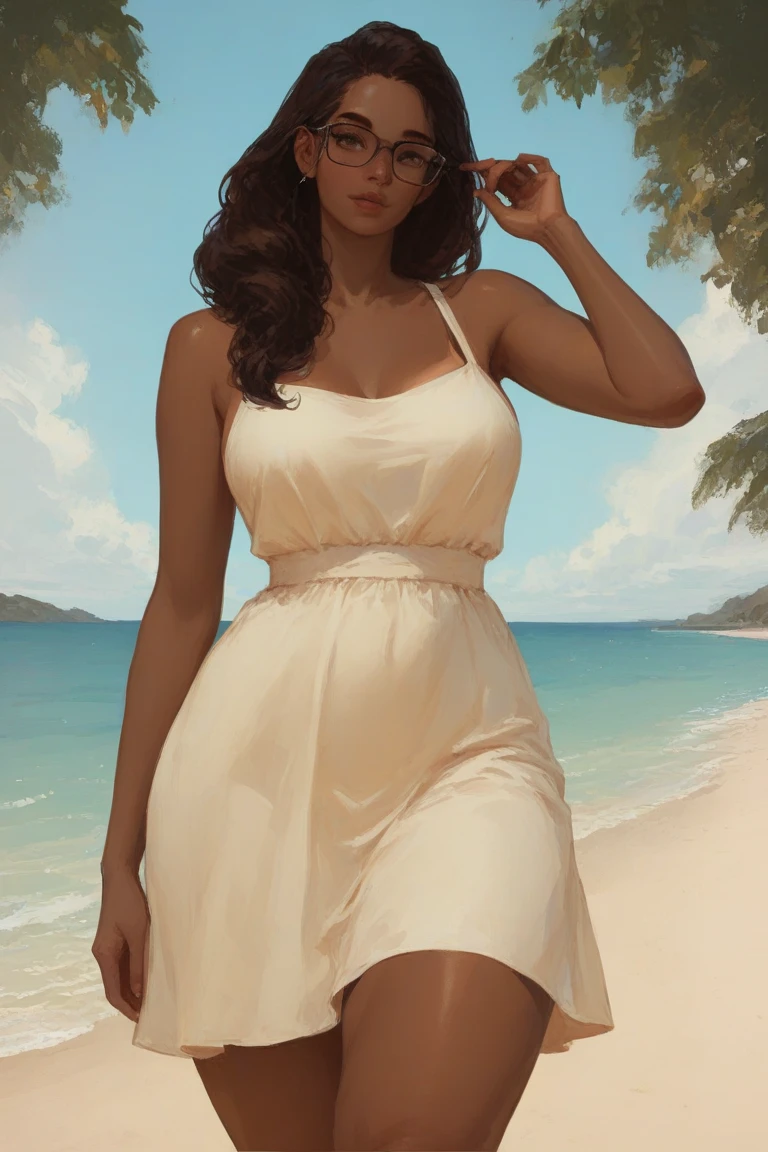 Best quality, best definition, best art, artwork, beautiful, painting, white hair, long white hair, perfect hair, long hair, perfect skin, black skin, brown skin, black skin, dress, long white dress, white dress, greek goddess dress, full body, whole body.
