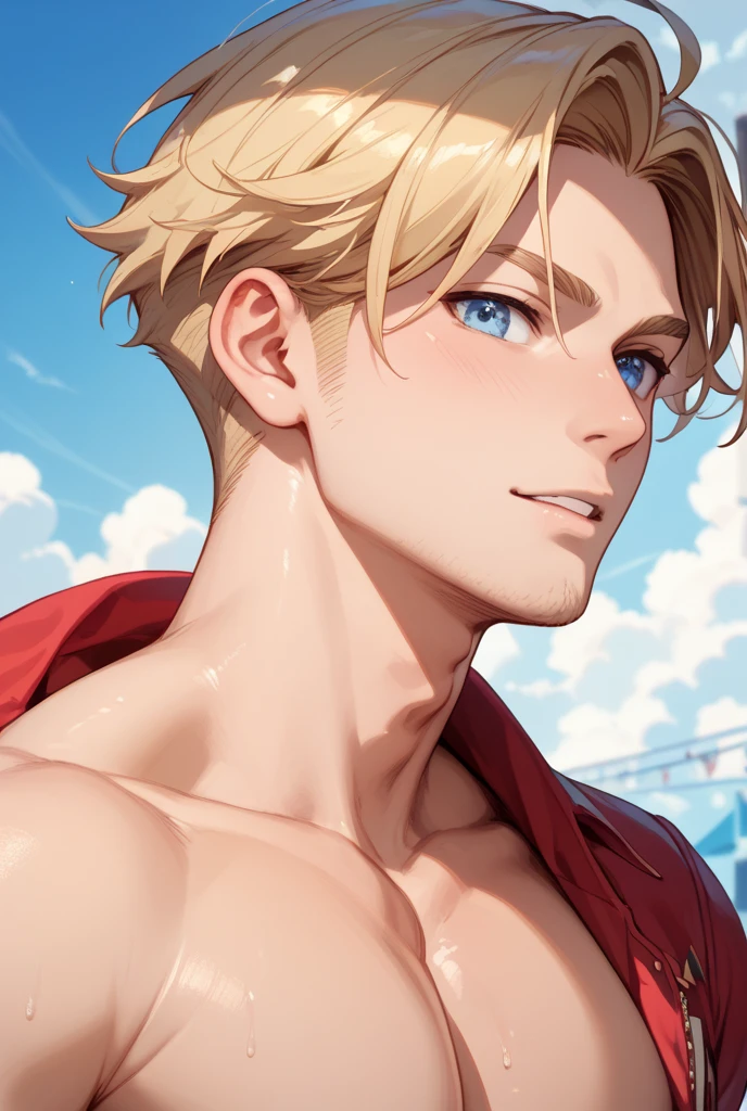 Masterpiece, Best quality, face, Natural eyes, 1人, Solo, , White socks, full bodyesbian, large bulge, Long legs, view the viewer, Brave, musculous,Raised sexy,mature, detailed hair, Red eyes, Topless, Shirtless, Open chest, Eight-pack abs, Sexy,(Masterpiece, Best quality), 1人, musculous, short detailed hair, with brown eye, 复杂, (dress room), full bodyesbian, vivd colour,(depth of fields:1.2),(Abs),looking at viewert,Surf in the ocean with a surfboard,malefocus,Bulging crotch,Crotch bulge,Briefs,Muscle men,Thriller blockbusters,UHD resolution,Top quality eyes,better eyes, sweat and smoked, better eyes quality,