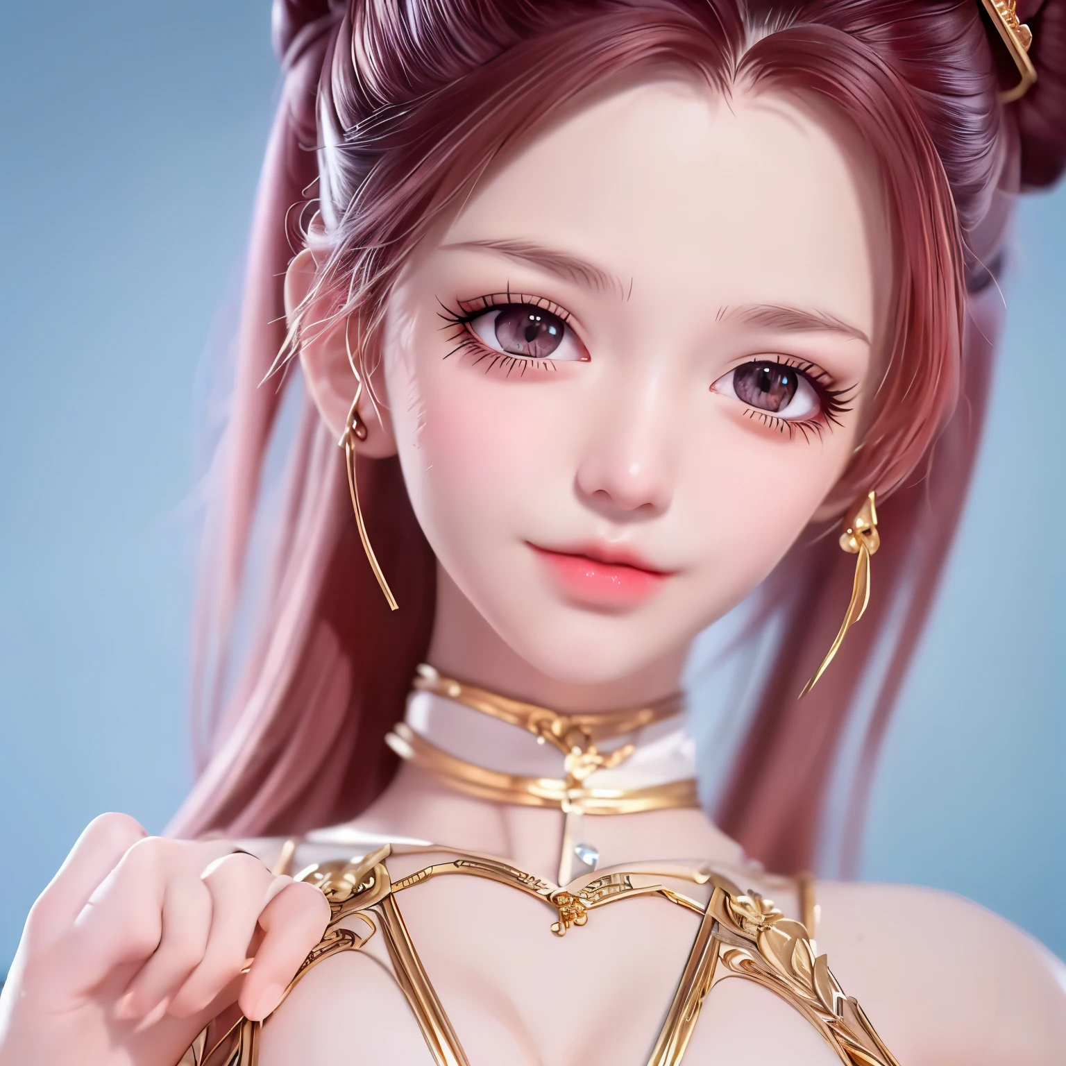 A girl from a magical world, wearing a thin, ((sexy red nightgown with black lace trim: 1.2)), deep slit shirt, long and silky black hair, the most beautiful and detailed hair jewelry, beautiful little face thin eyebrows, the most beautiful and spotless face, ((black iris:0.8)), the very beautiful eyes, big round eyes, ((purple color eyes:1.1)), fine and detailed makeup eyelashes, high nose, wearing earrings, small red lips, rosy face, clean face, beautiful face without blemish, smooth white skin, ((big breasts: 0.9)), Blums boobs, ((big and super round breasts:0.9)), ((super tight breasts:1.2)), ((breast augmentation: 0.8)), beautiful breasts, slim and petite body, ((thin waist: 0.9)), sexy girl, skirt, 8k photo, super high quality, super realistic, 10x super pixels, photo realistic, dark studio, border light, two tone light, (detailed skin high: 1.2), 8k uhd, dslr, soft light, high quality, volumetric light, candid, Photo, high resolution, light, best photo, 4k quality, 8k, Bokeh, Smooth and sharp, pixel up 10 times, (background space: 1.8), (galaxy: 1.7), aurora, lightning, super graphics, the most realistic graphics,(Aurora Background: 1.8), alone, solo, upper body, portrait 9:16, Extremely sharp, super realistic images,