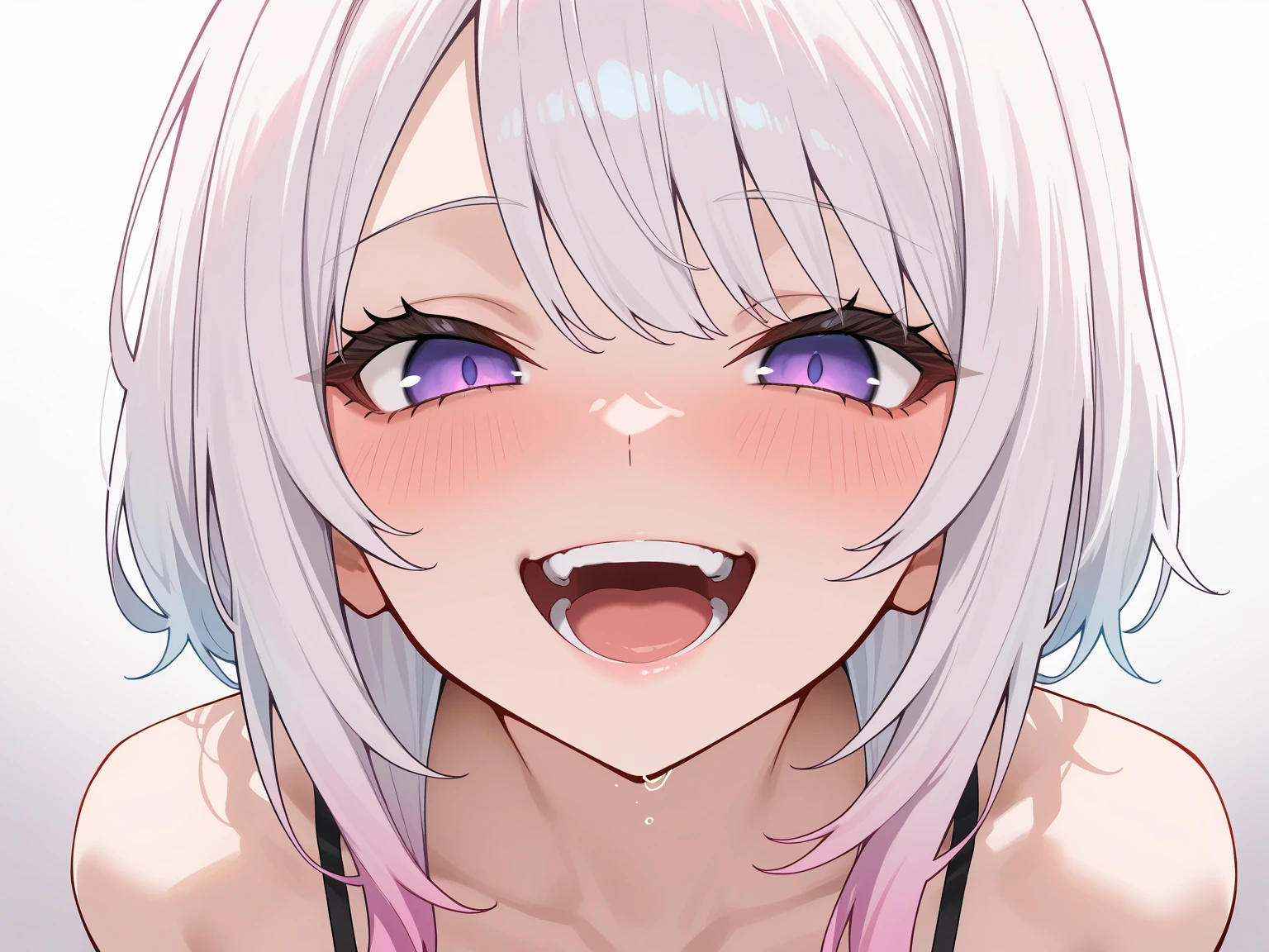 8 year old Japanese girl naked,objective,Big Tits,Breast shaking,Close-up heart-eyes excited ahegao face'Eyes wearing silver-white mirrored lens sunglasses、I looked at the world reflected in the lenses of my sunglasses..(Side Pony,Colorful Hair),