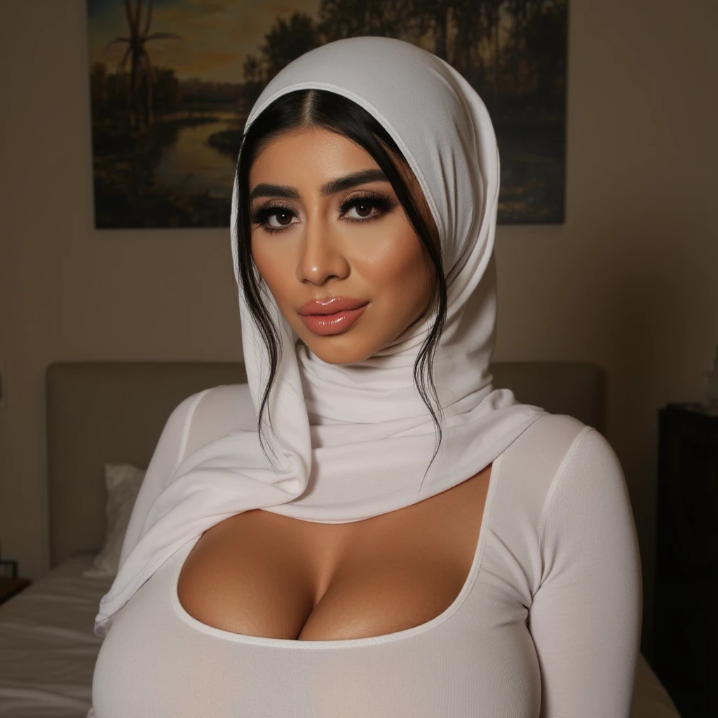 POV: ((((Full naked and nude hijab prostitute)))) masterpiece, best quality, half body, portrait, night city, 1girl, anime, 3D, Japan, pixar, realistic, teen girl, smiling, cute face, harajuku fashion style, rain coat, beautiful, colourful, neon lights, cyberpunk, smooth skin, illustration, artstation, painting by stanley artgerm lau, sideways glance, foreshortening, extremely detailed 8K, smooth, high resolution, ultra quality, highly detail eyes, highly detail mouth, highly detailed face, perfect eyes, both eyes are the same, true light, glare, Iridescent, Global illumination, real hair movement, real light, real shadow, real face, hd, 2k, 4k, 8k, 16k, realistic light, realistic shadow, bright Eyes, fluorescent eyes, soft light, dream light, (((wearing a Sexy belt design by LV))) bride very fit physique (38D breast:1.3) , (((Woman with hijab style, hijab prostitute)), (lace stockings), (((Wearing: diamond necklace and earrings))). RAW photo, full sharp, detailed face (high detailed skin:1.2), 8k uhd, dslr, soft lighting, high quality, film grain, Fujifilm XT3, (extremely beautiful face, sexy lips, beautiful red lips, Clear eyes, beautiful eyes), (big green eyes), pretty girl, face forward, intricate detail face, ((ultra detailed skin)) (skin texture, film grain), Detailed beautiful face, natural tpose, natural facial expression, (((Straight breasts))), Surreal full-body figure, Beautiful and delicate body and face, gorgeous figure, ssmile, Titillating,Surreal full-body figure,Beautiful and detailed body and face, Super vista, White skin of the, vivd colour,🔥8k, masterpiece, RAW photo, best quality, (18k detail:1.2), photorealistic, extremely, deep shadow, earrings, bracelets, necklace,