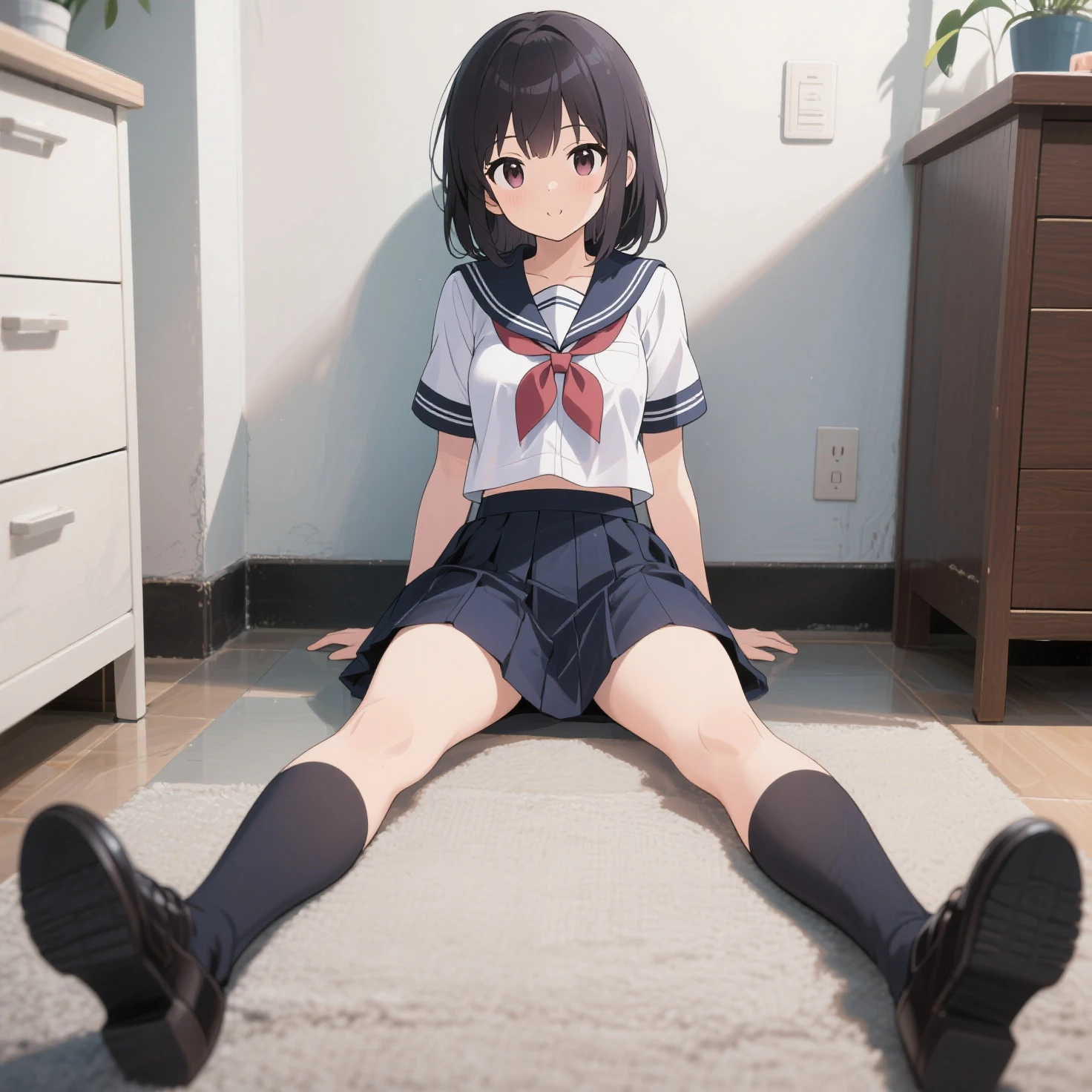 shinkai makoto, kimi no na wa.,
detailed background, beautiful and detailed face, beautiful, smooth skin, skin texture, beautiful age girl, ((3 beautiful girls)), short black hair, cute hairstyle, changing clothes in school classroom, smiling, laughing, sexual expression, smiling face, cute colored sailor uniform, white sailor collar, plaid pleated mini skirt, bright colored knee-high socks, punch shot Anime girl sitting at a desk by the blackboard in the classroom, beautiful anime , cute anime girl, white panties, cute, seductive anime girl, anime moe art style, beautiful anime girl squatting, best anime girl, smooth anime CG art, attractive anime girl, cotton panties, surreal, young anime girl, wearing sneakers ,white panties,full color,(masterpiece,best quality:1.2),high resolution,high resolution,in 8k,real live action,RAW photo,best quality,masterpiece,very delicate,high resolution RAW color photo,professional photo shoot,great face and eyes,super high resolution,RAW photo,beautiful,beautiful girl,(solo:1.2),black hair,big tits,blushing,smiling,big,,showing to the viewer,squatting,(squatting panty shot:1.2),panty fully visible,blushing,shy smile,outdoors,outside the house,obscene content,graffiti porn,,sitting with knees up,sitting with heels on the ground,holding knees with hands,shins facing forward,body facing forward,sitting with heels on the ground,legs spread,legs spread,white panties,8k photo,live shooting,best resolution,masterpiece:1.2,real,photorealistic ,High contrast,Photon mapping,Realistic,High detail,Professional lighting,Low angle:1.2),(Single girl),(Single:1.5),(Height:165cm),(18 year old high school girl),(Japanese high school uniform),(Summer blouse:1.2),(Checked short skirt:1.2),(Student with white shirt ribbon:1.2),(Squatting facing forward),(Legs spread:1.2),(White panties:1.5),(Camel toe),(White sneakers:1.2),(Perfect balance:1.2),(White panties visible under skirt:1.5),(Vagina clearl