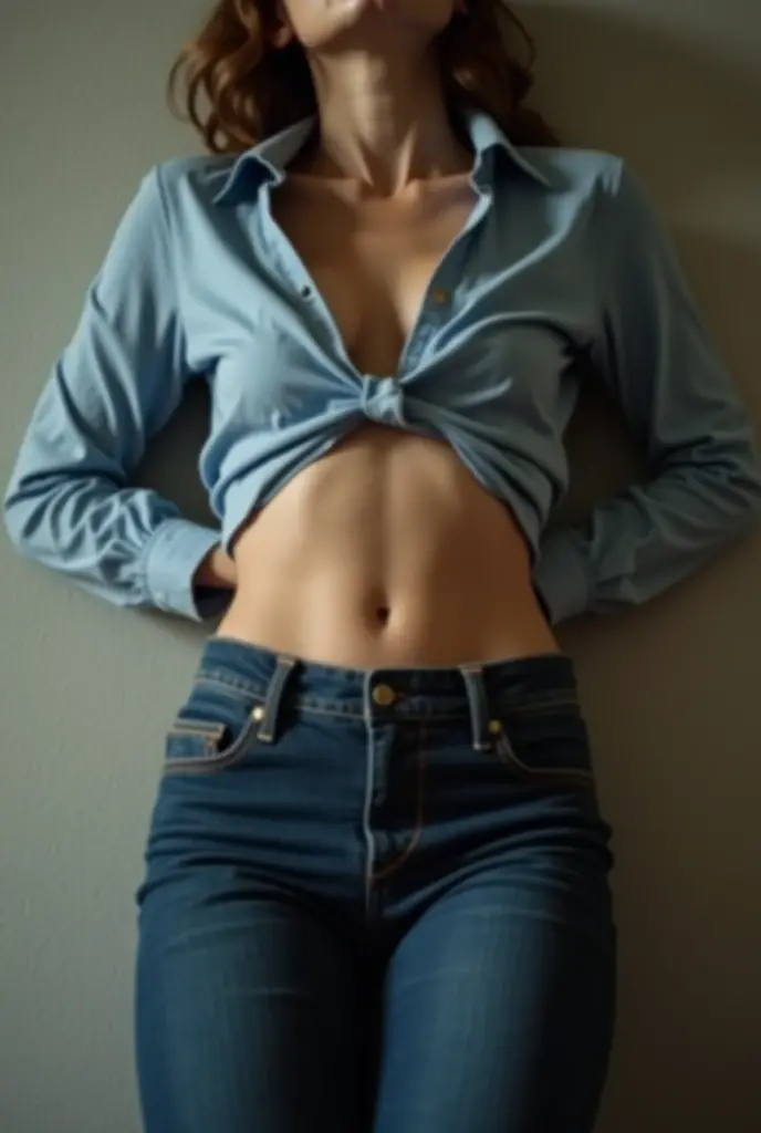 (ultra realistic, highly detailed:1.4), best quality, portrait of an 18 yo. boy, androgynous, short hair, thick fluffy black hair, bedhead, cropped hoodie, midriff, ((longtorso, ltso):1.45), tall