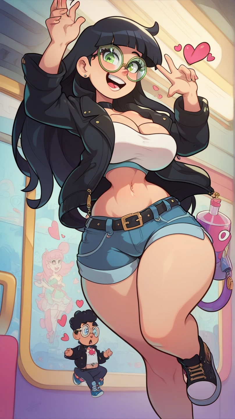 score_9, score_8_up, score_7_up, source_anime, 1 woman, ((), ((playful smile and face)), lize1st, hair ornament, (undersized bra and jeans) (), ((highlighted chest)) knee high lace-up boots, tall boots, choker necklace, ((goth girl)), (dynamic angle), (dynamic sitting pose), sweat, ((night alleyway)), (( blush)), gothmom, multicolored hair, ((long ponytail, messy bun)), ((norman rockwell style:1.4)) ((night time lighting)) ((deep dark shadows)) dark, low key, (milf)
Bbw breast expansion, sideboob