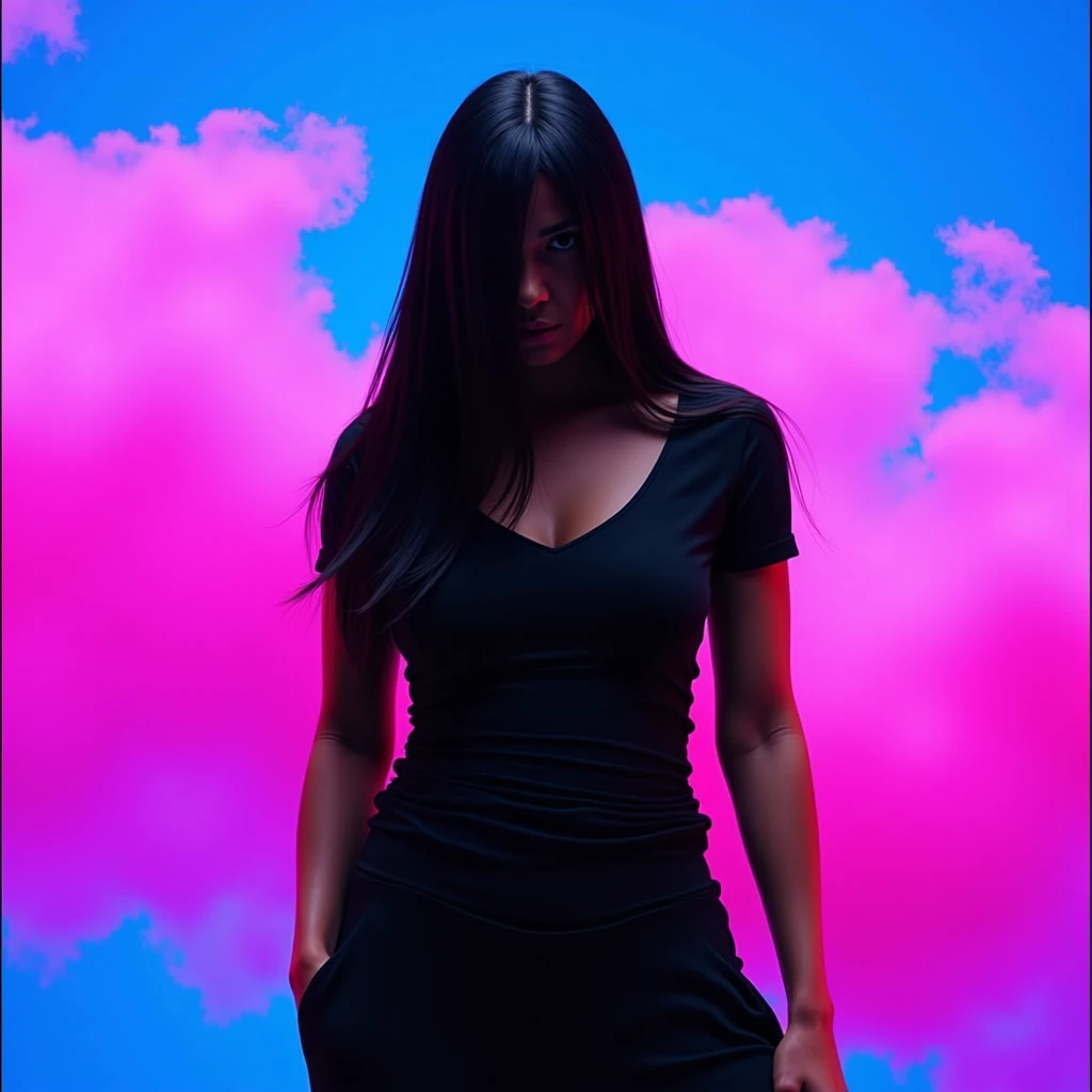 best quality, ultra high res, (photorealistic:1.4), unique faces, pretty girl, bra shirt, black tight skirt, black choker, (faded ash gray hair:1), medium breasts, looking at viewer, closeup, (pretty face) , (pose girls) , (RAW photo, best quality,high quality,highres), (realistic, photo-realistic), ultra-detailed, (front lighting). 