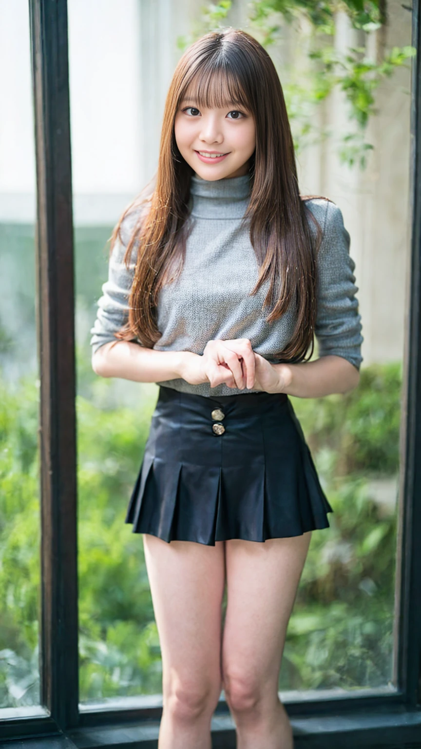 cute, beautiful girl, miniskirt, from below