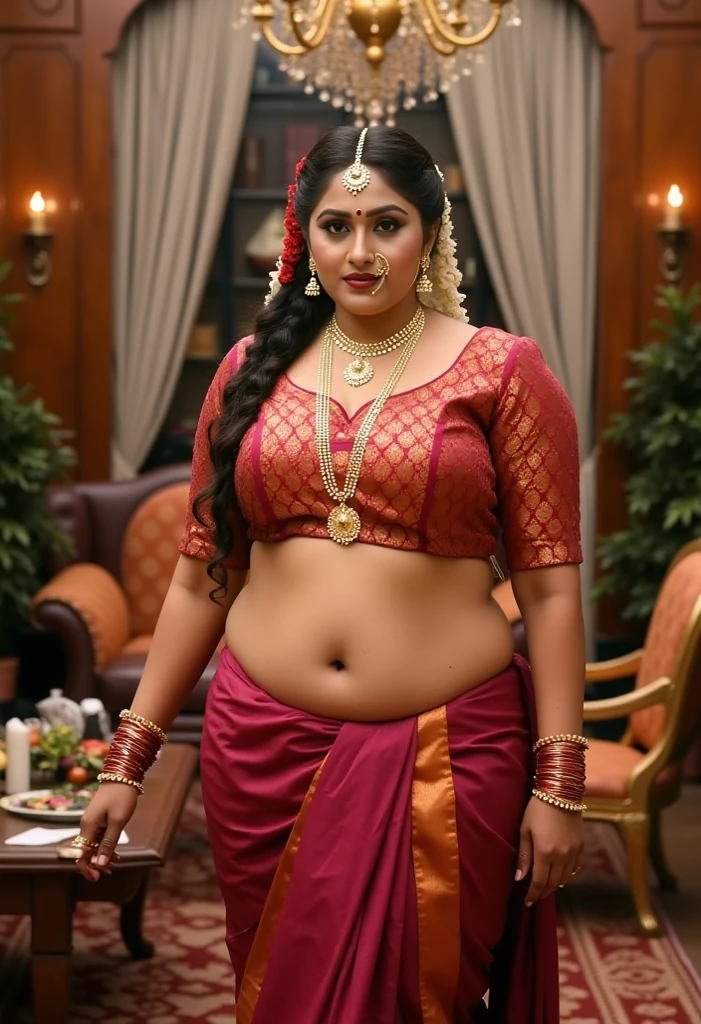 Foto RAW, photorealistic, photography, full body shot, master shot, perfect eyes, goddess like beauty, pierced eyes, perfect thick chubby mallu Desi aunty bhabhi, Wearing a Stanapatta, a chest-band.Saree model, model Photography, Indian saree shoot, Indian traditional wear advertising photography, traditional wear brand shoot, face of Indian actress Sonakshi Sinha, masterpiece, realistic, realism, incredible details, pleasure, photorealism, detailed skin, skin pores, high contrast, photorealistic Artstation 8k HD digital art trend of high definition and detailed realistic skin texture, ultra detail, realistic skin texture, armature, best quality, ultra high definition, (photorealistic:1.4),, high resolution, detail, raw photo, sweat, Re sharp, by Lee Jefferies Nikon D850 Film Stock Photo 4 Kodak Portra 400 Camera F1.6 Lens Rich Color Ultra Real Realistic Realistic Textures Dramatic Lighting Unreal Engine Trending at Art Station Cinestill 800,(pele altamente detalhada: 1.2), 8k UHD, DSLR, soft-lighting, alta qualidade, grain of film, Fujifilm XT3,she didn't like to wear blouse or bra, she is happy to wear only saree, she hates blouse or bra, detailed hairy armpits, hyper realistic skin, skin pores, sweat, veins,