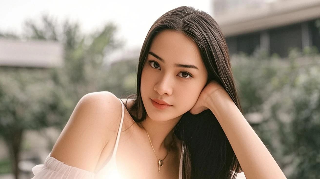 masterpiece, Ultra realistic, 16k, high quality, incredibly detailed, dream aesthetic, dream atmosphere, cinematic, work of art, (sharp focus: 1.5), (photorealistic: 1.3), featured (Beautiful Girl in love), pretty brunette girl (charming seductress). cinematic, detailed, 16k sharp focus, realistic. Gorgeous. Seductive. Natural brown hair (realistic texture), illuminated silky and shiny hair, detailed hair (realistic), (natural). gorgeous detailed face (charming seductress). flushed cheekbones (Rosy cheeks), tanned skin , (white skin) alabaster skin that seems to glow ethereally. Her attire is goth. Voluptuous form. Turquoise blue eyes (intense eyes look). A symmetrical face ::2 goth clothes + trending on artstation + fantasy art + realistic cloth + fractals in the background, flowing hair --aspect 9:21 --uplight his otherworldly beauty. realistic skin texture, pale-white skin illuminated. realistic perfect shading. absurdres, realistic textures. solo, alone, 1girl. looking at viewer. female muscular body, toned body, defined muscles. Large natural breasts, cleavage. pantyhose, short t-shirt, mini skirt (realistic texture). In Different positions at different angles. Day background. unbelievably real, best quality, Photorealistic.