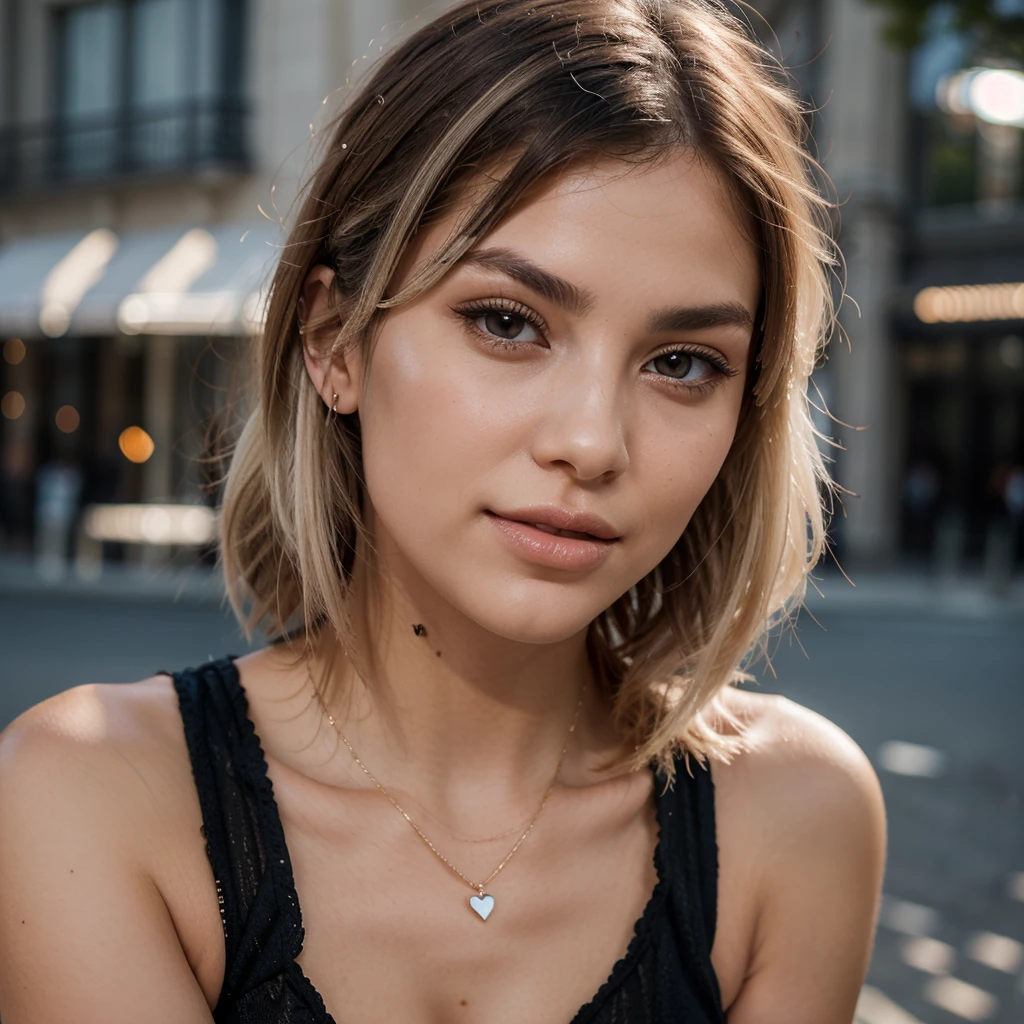 Meisterwerk, good quality, Realistisch, Fotoshooting, girl, pretty, Short bob haircut just above the shoulders, blonde, Seitenteil, Kein Pony, smiling, Modell, Fachmann, , hole body, Full body framed, Sehr detaillierte Darstellung, Galakleid Rot, Geht von links nach rechts, Medium sized handbag, schick, von der Kamera abgewandt, frame wohl uppee body