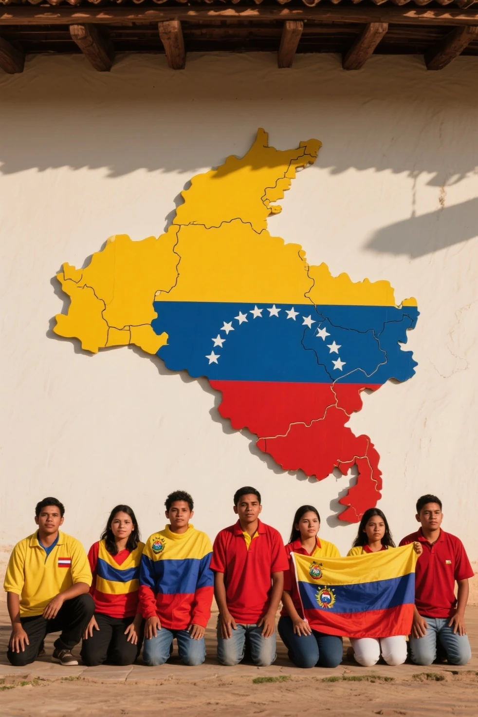 Create a school project on The Flag of Ecuador with recycled materials