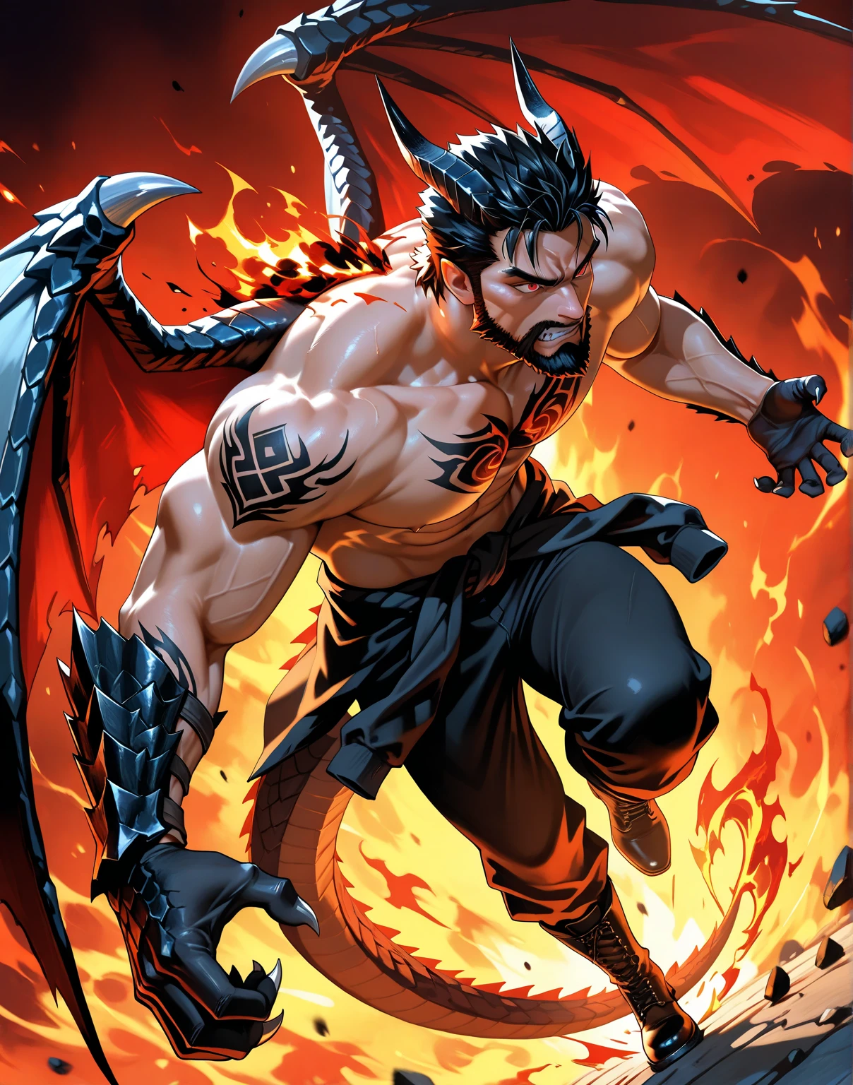 The monster, holding his right claw high, the muscles on his dark red thick arm were knotted, and the black snake-like blood vessels twisted wildly