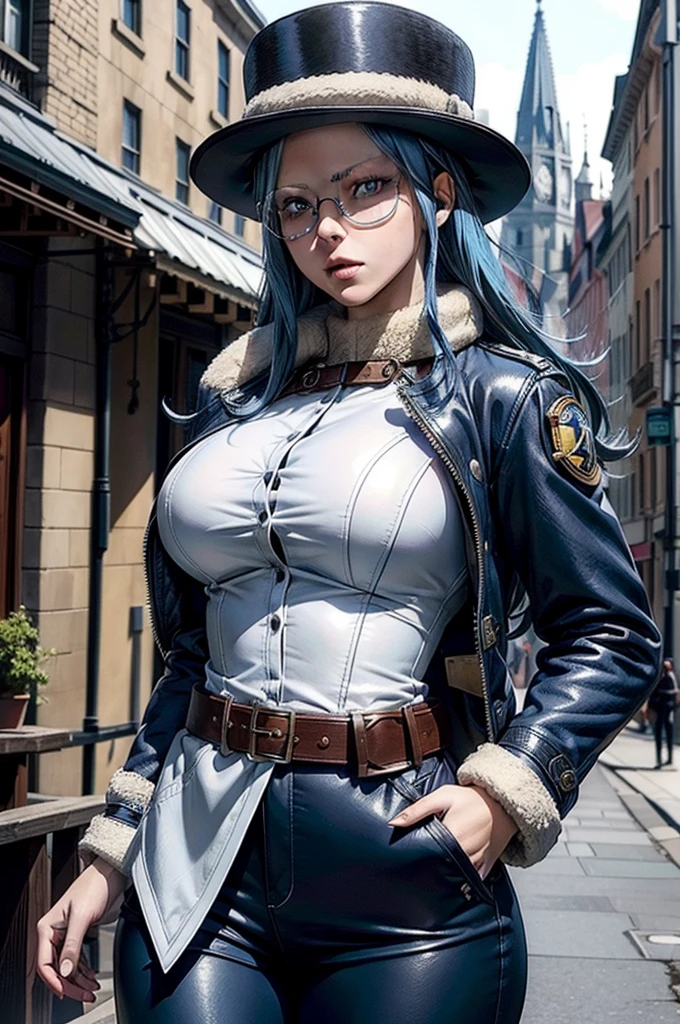 One adult woman, In the crowd, Laura S... Alseid (Long dark blue hair, Ponytail and side bangs, Huge breasts), (Inspired by the cold steel road) M-shaped legs,Plain white panties, At the Military Academy, Embarrassing,A lot of people looking at her々,Looking away,Nipples,public,Exposed in public
