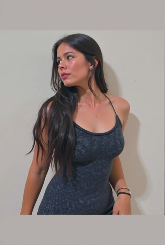 , big blue eyes, small breasts, long legs, medium hoop earrings, tiny low-cut dress, black tights, very white skin, long hair, wavy hair, blonde hair, school in the forest , classroom, photorealistic, Indirect lighting, volumetric light, Specular light, ray tracing, hyper-detailed, best quality, ultra-high resolution, HDR, 8k, Soft focus, Fog
