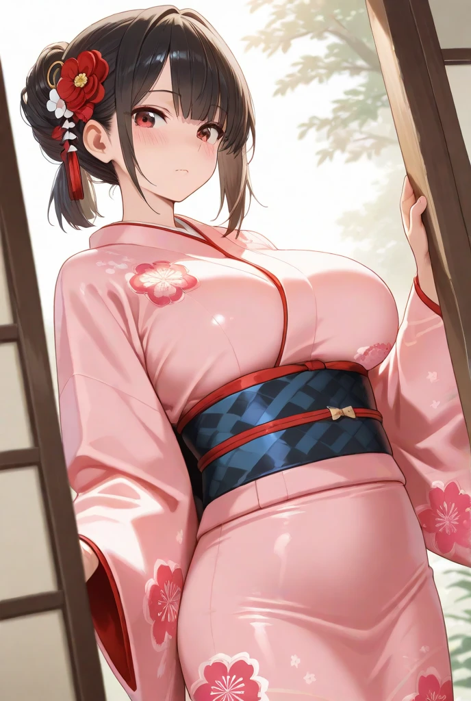 japanese girl with big breast and pink