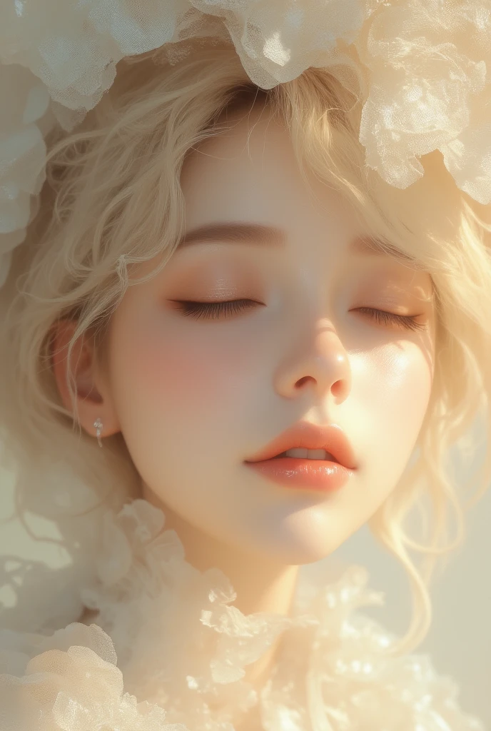 (((Soft Color Tones))), absurdres, masterpiece, best quality, high resolution, unreal engine render, high quality render, macro lens, deep focus, light particles