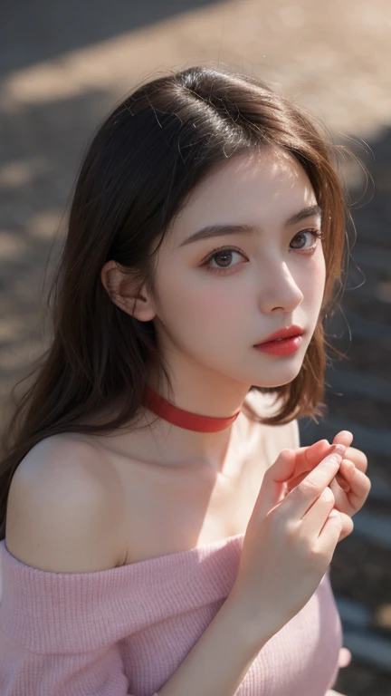 Enakorin,(masterpiece, best quality), female aging gracefully, full-figured, middle easterner, , u-shaped chin, unique forehead, expressive fingers, red carpet makeup , brunette
slicked-back hair hair, relief
wearing cotton g-string, __bo/properties/color__
bralette bra, pumps, hunting backpack ,
, hands in pockets, displaying a casual attitude