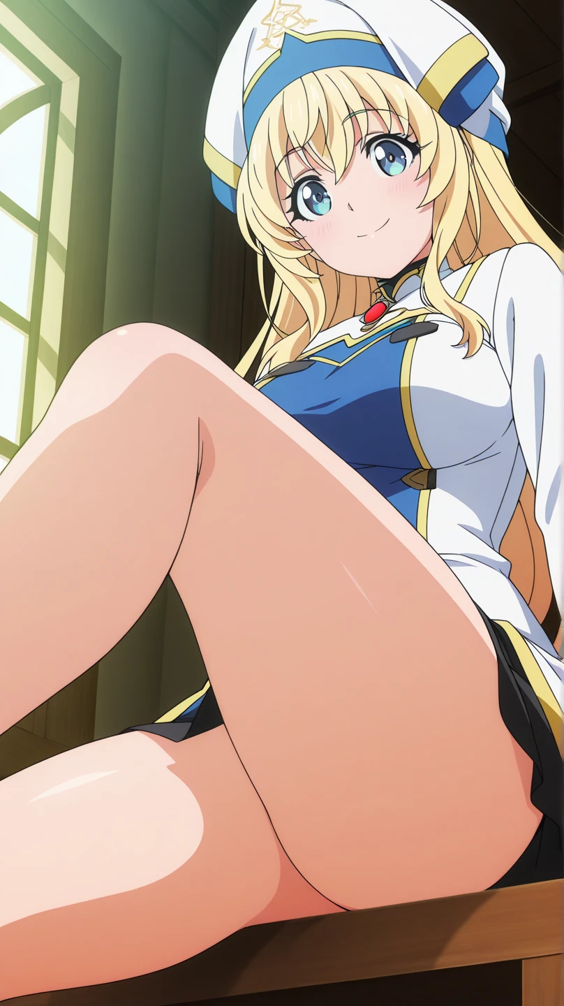 celia\(foot on foot), celia\(\),1girll, , report,
eBlue eyelack thighhigns,high-heeledrooms,pillow head,
Best quality at best,Highest quality,the ultra-detailed,tmasterpiece,illustratio,Ultra detailed backgrounds,